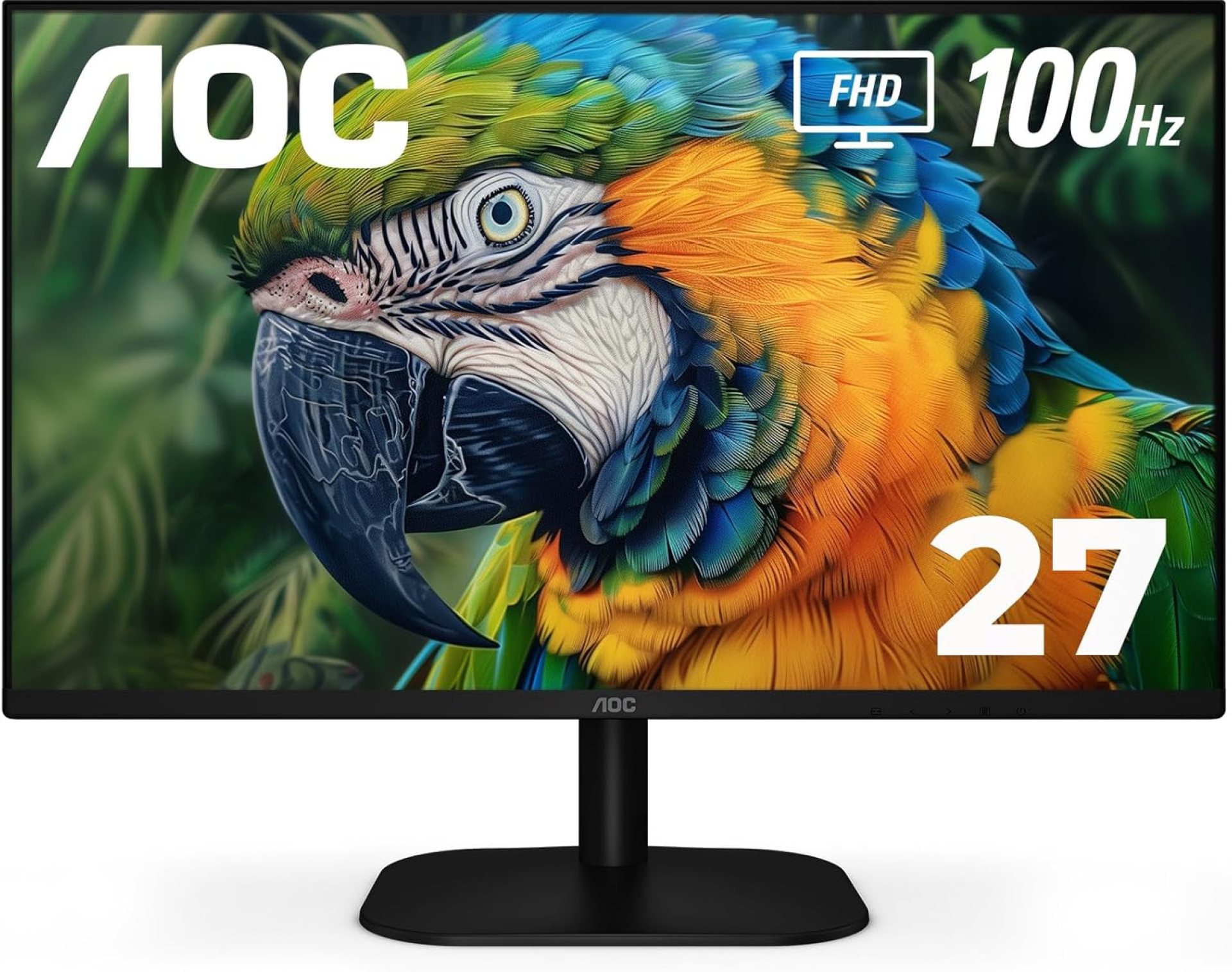 AOC 27B2H2 27” Frameless IPS Monitor, FHD 1920×1080, 100Hz, 101% sRGB, for Home and Office, HDMI x2, Low Blue Mode, VESA Compatible, Black AOC 27B2H2 27” Frameless IPS Monitor, FHD 1920×1080, 100Hz, 101% sRGB, for Home and Office, HDMI x2, Low Blue Mode, VESA Compatible, Black