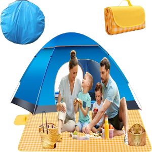 Pop Up Camping Tent, Instant Pop Up Tent with Picnic...