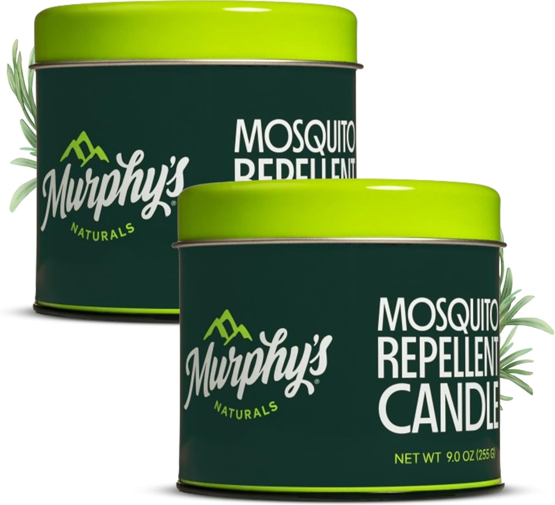 Murphy’s Naturals Mosquito Bug Repellent Candles for Outdoor Patio, Citronella & Essential Oils, Soy/Beeswax Blend, 30-Hour Burn Time, 9 Ounce, 2-Pack Murphy’s Naturals Mosquito Bug Repellent Candles for Outdoor Patio, Citronella & Essential Oils, Soy/Beeswax Blend, 30-Hour Burn Time, 9 Ounce, 2-Pack