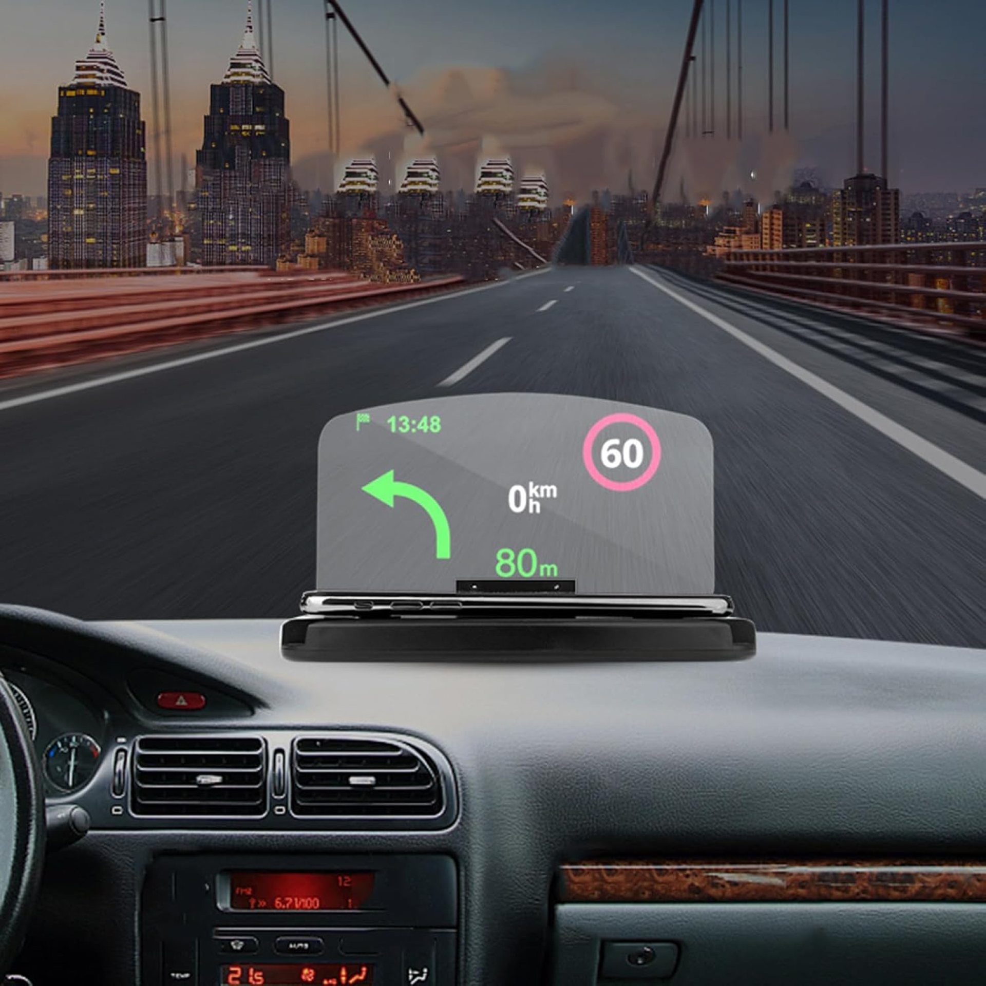1 Pc Mobile Car Navigation Projector Smartphone Head up Display Stand, Car Mobile Phone Stand with HD Image Reflection, GPS Navigation Projector Heads up Display Day Use 1 Pc Mobile Car Navigation Projector Smartphone Head up Display Stand, Car Mobile Phone Stand with HD Image Reflection, GPS Navigation Projector Heads up Display Day Use