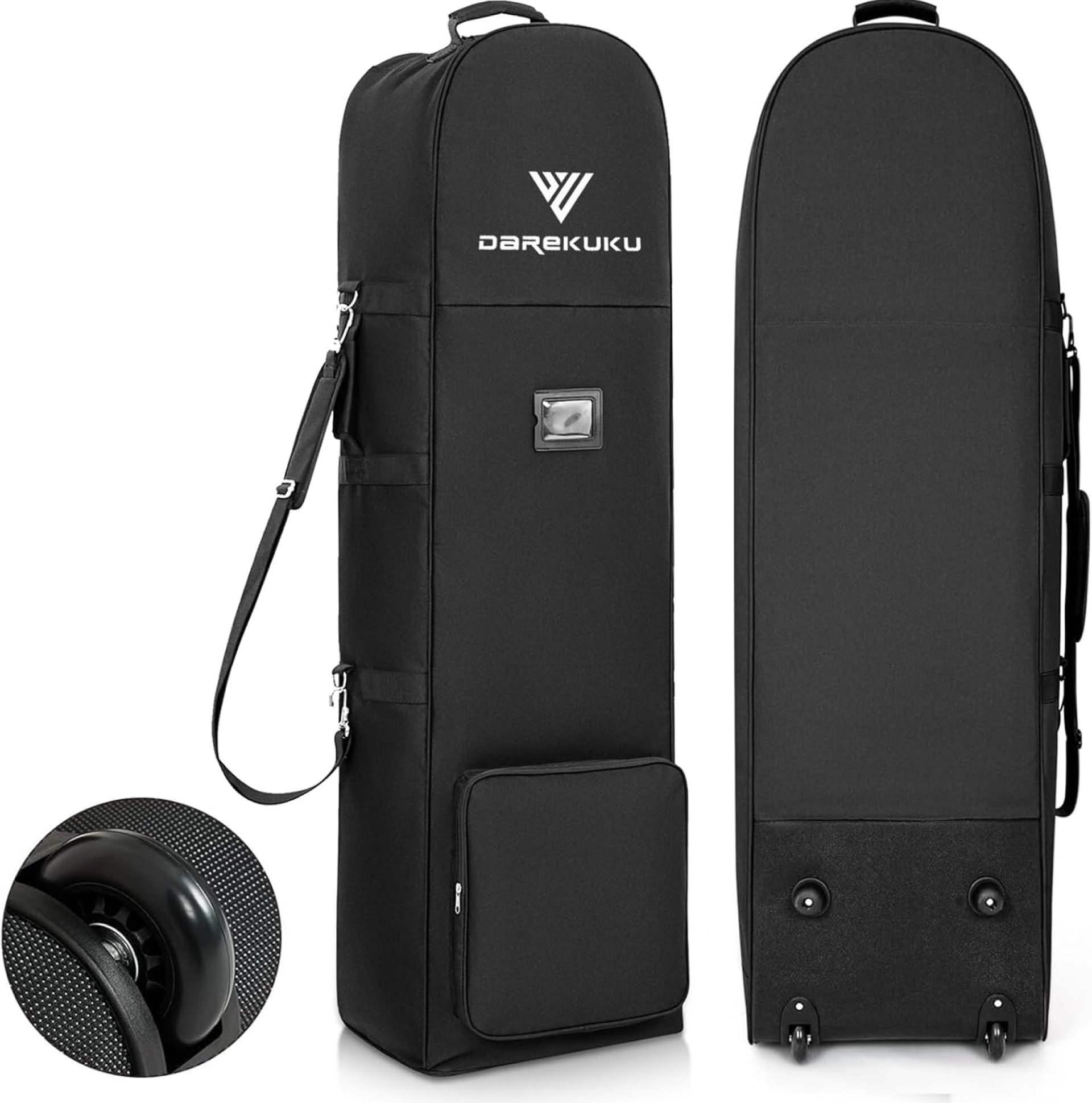 Golf Travel Bags for Airlines with Adjustable Support Rod and Detachable Shoulder Straps, Soft Foldable Golf Club Travel Covers, 900D Heavy Duty Oxford -Universal Size Golf Travel Bags for Airlines with Adjustable Support Rod and Detachable Shoulder Straps, Soft Foldable Golf Club Travel Covers, 900D Heavy Duty Oxford -Universal Size