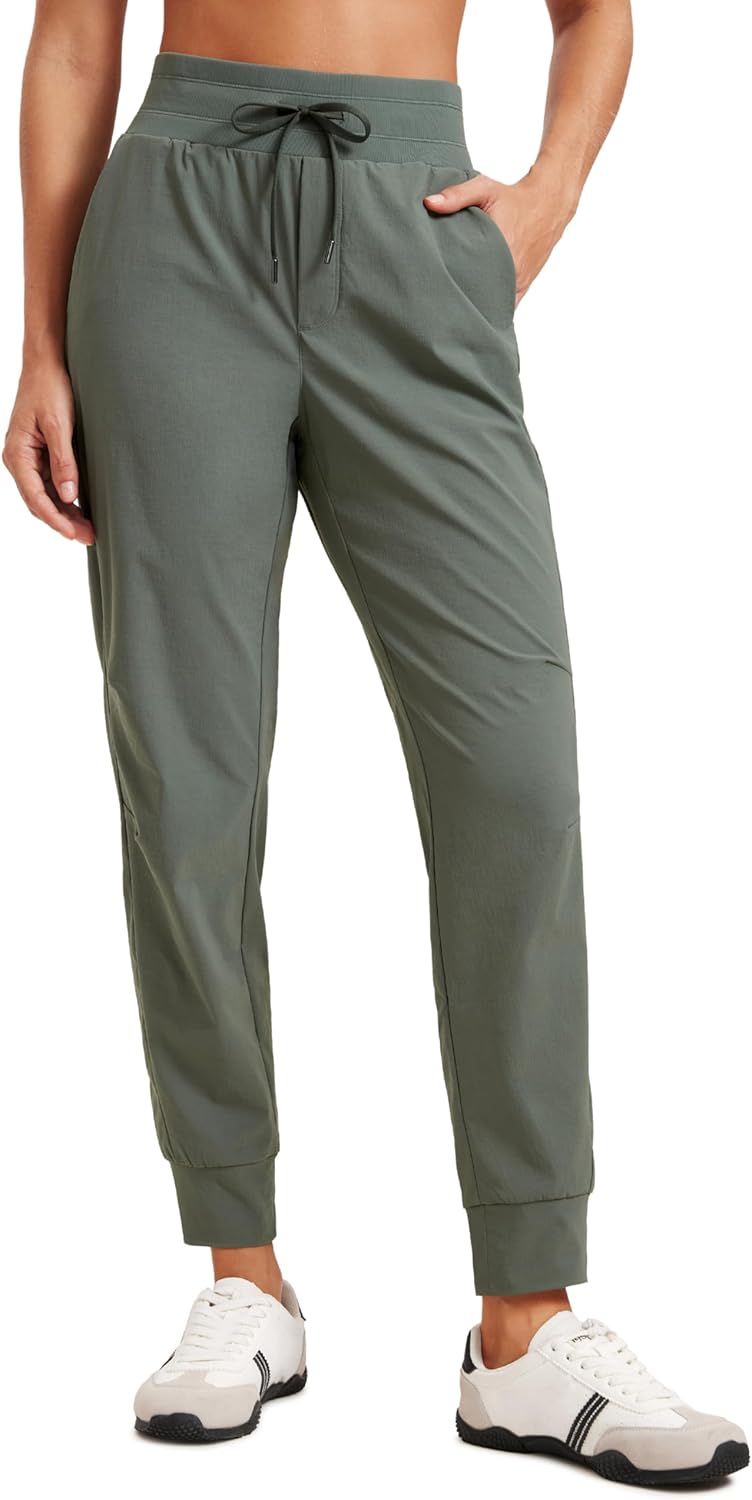 CRZ YOGA Athletic High Waisted Joggers for Women 27.5″ – Lightweight Workout Travel Casual Outdoor Hiking Pants with Pockets CRZ YOGA Athletic High Waisted Joggers for Women 27.5″ – Lightweight Workout Travel Casual Outdoor Hiking Pants with Pockets