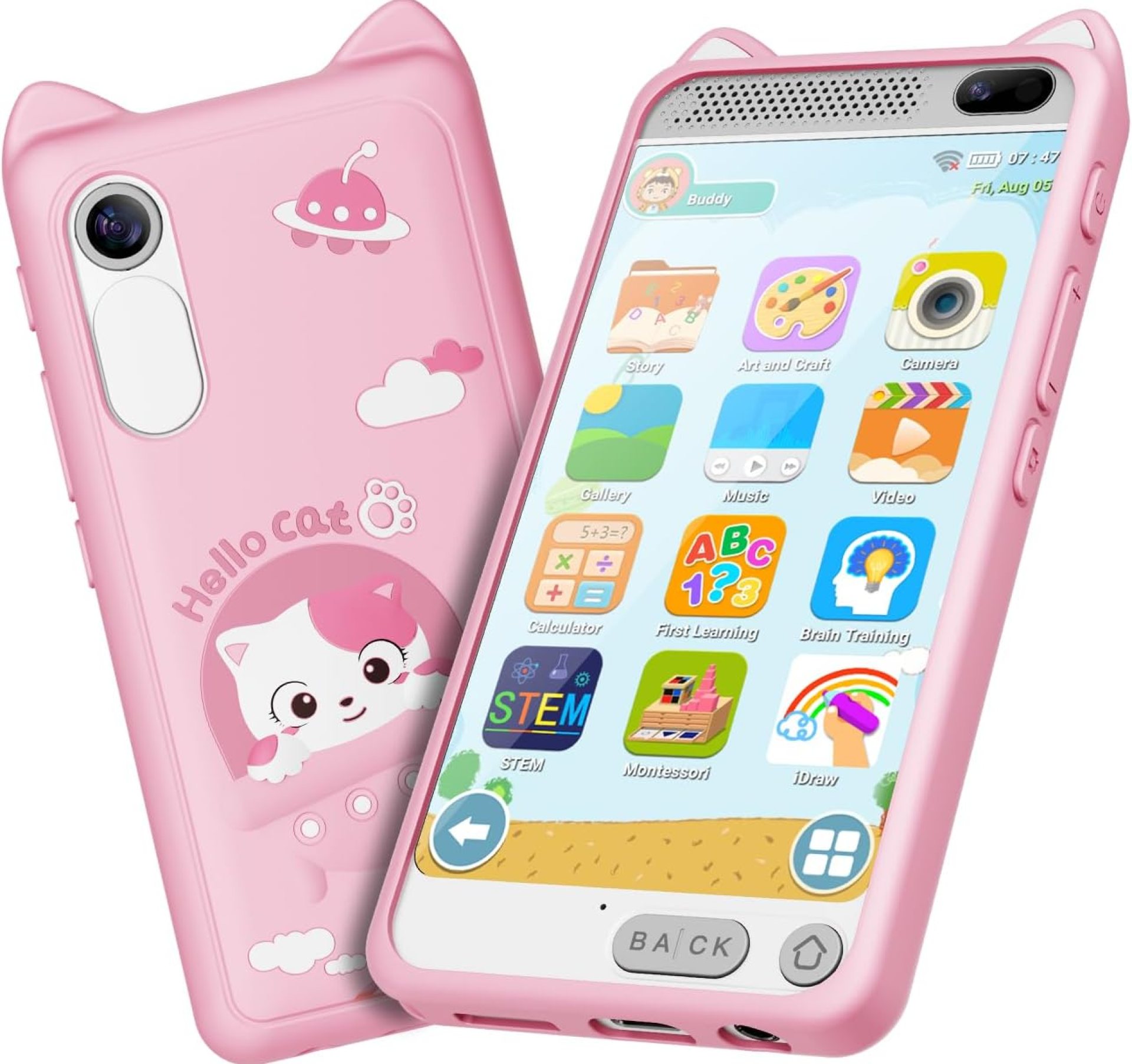 Kids Smart Phone for Girls, 3.97″ Touchscreen Kids Phone Toys for 3-12 Birthday, Dual Camera, Built-in 8G SD Card Cell Phone for Boys Girls Toys(Pink) Kids Smart Phone for Girls, 3.97″ Touchscreen Kids Phone Toys for 3-12 Birthday, Dual Camera, Built-in 8G SD Card Cell Phone for Boys Girls Toys(Pink)