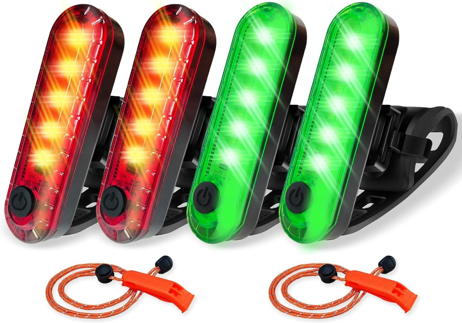4Pack LED Navigation Lights Kit for Boat Kayak, Stern Light Battery 0perated, Easy Clip on for Night Kayaking, Boating, Canoeing, Paddle Board, Jet Ski, Dinghy, 2Pcs Safety Whistles 4Pack LED Navigation Lights Kit for Boat Kayak, Stern Light Battery 0perated, Easy Clip on for Night Kayaking, Boating, Canoeing, Paddle Board, Jet Ski, Dinghy, 2Pcs Safety Whistles