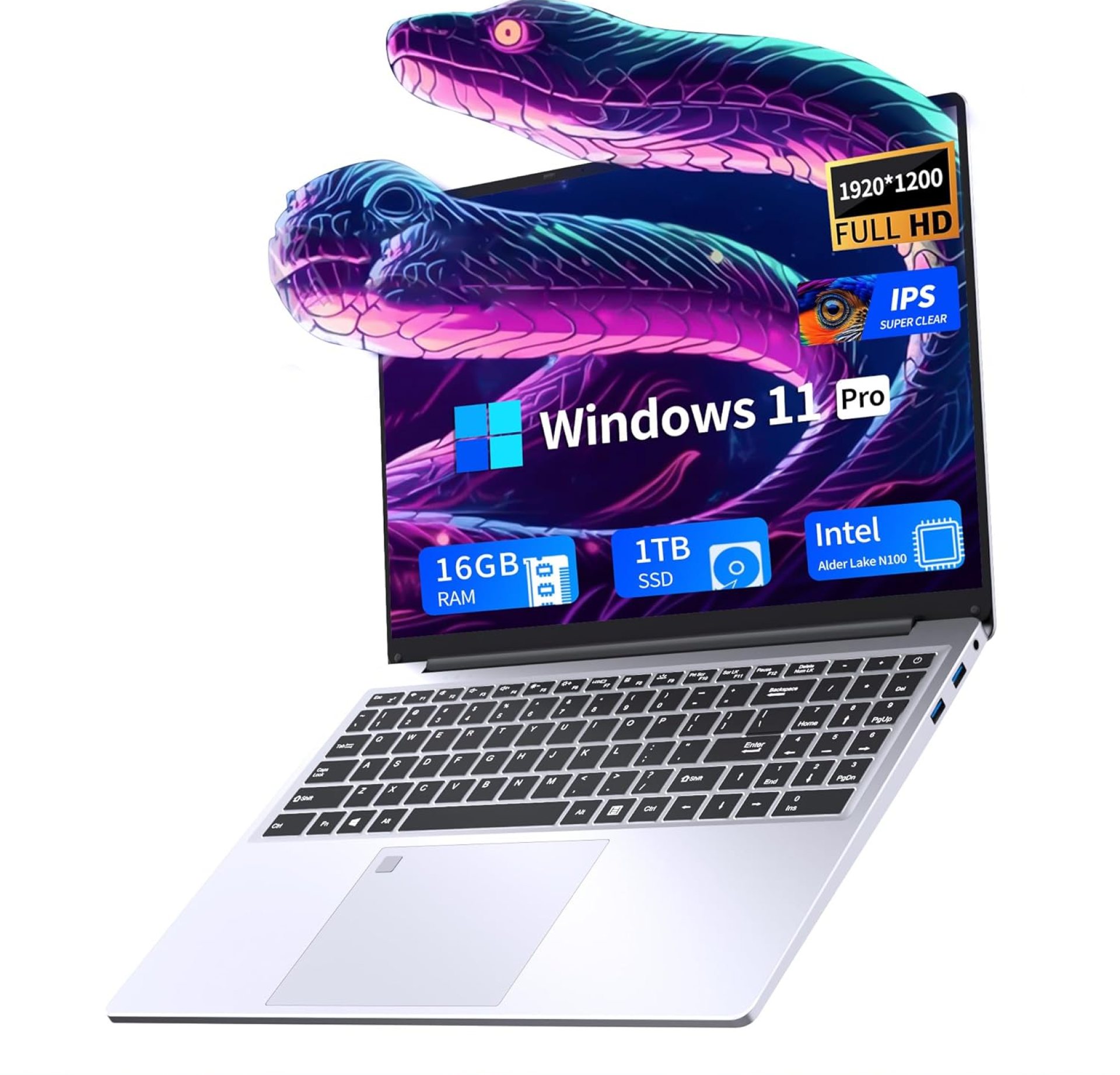 16 Inch Laptop Computer | Gaming Laptop | 16GB RAM 1TB SSD | N100 Processor | FHD 1920 * 1200 | 180 Angle Open | Backlit | BT4 WIFI5 | Windows 11 Pro | Fingerprint Unlock | UHD Graphics 750 MHz 16 Inch Laptop Computer | Gaming Laptop | 16GB RAM 1TB SSD | N100 Processor | FHD 1920 * 1200 | 180 Angle Open | Backlit | BT4 WIFI5 | Windows 11 Pro | Fingerprint Unlock | UHD Graphics 750 MHz