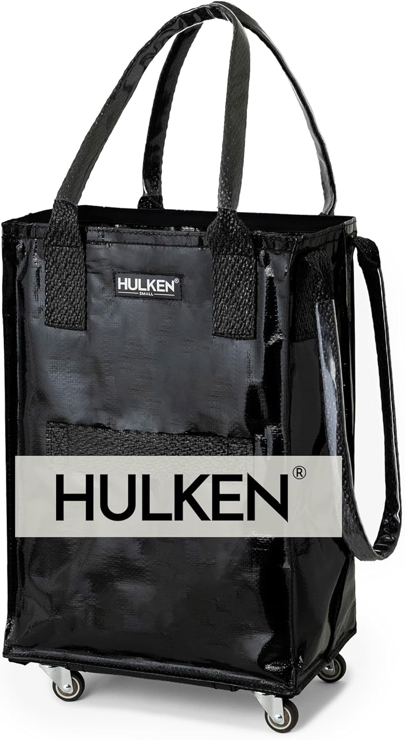 (Small, Black) Reusable Grocery Bag On Wheels, Shopping Trolley, Rolling Tote, Zipper Closure, Lightweight, Carries Up to 66 lb, Folds Flat (Small, Black) Reusable Grocery Bag On Wheels, Shopping Trolley, Rolling Tote, Zipper Closure, Lightweight, Carries Up to 66 lb, Folds Flat