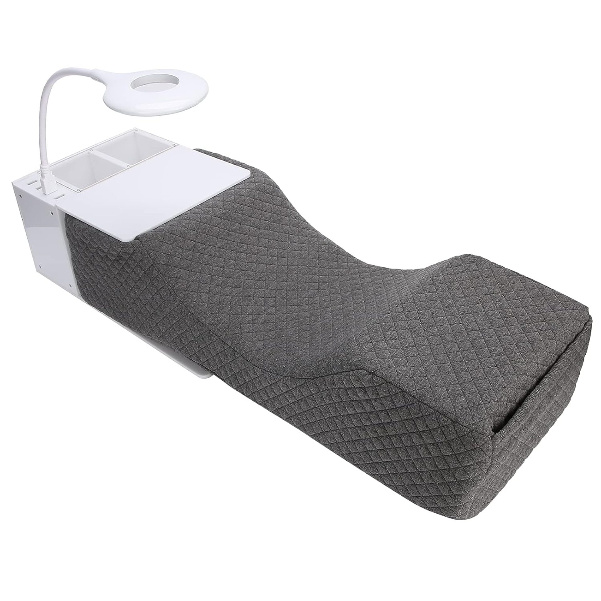 Eyelash Extension Neck Pillow with Acrylic Shelf Organizer Stand, Ergonomic Curve Lash Extension Grafting Pillow with USB Desk Lamp Makeup Tool Organizer Display Shelf Eyelash Extension Neck Pillow with Acrylic Shelf Organizer Stand, Ergonomic Curve Lash Extension Grafting Pillow with USB Desk Lamp Makeup Tool Organizer Display Shelf