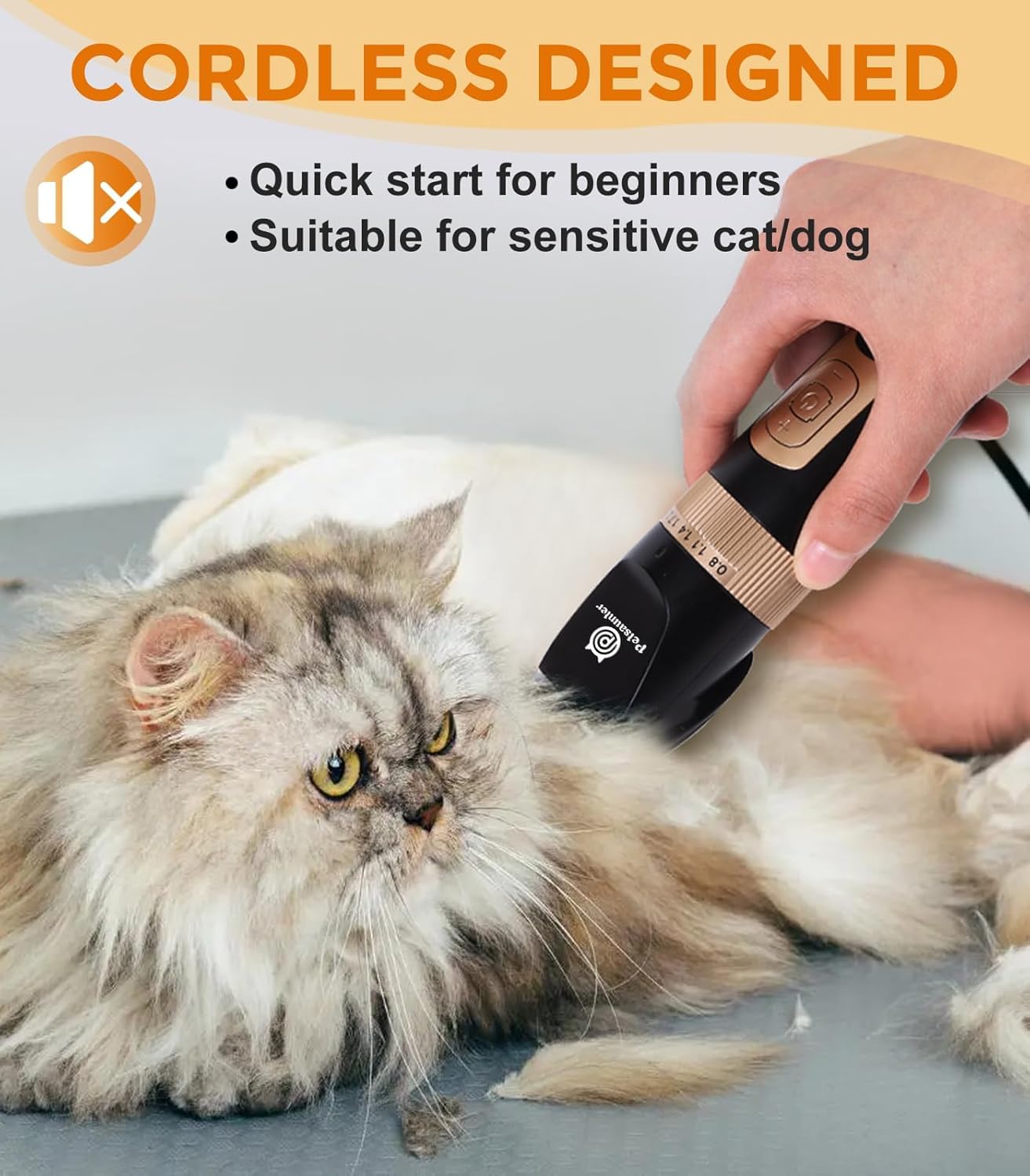 Dog Clippers for Grooming, 4-Speed & LCD Dog Grooming Kit, Rechargeable for Dogs and Cats with Thick Coats – Low Noise & Low Vibration, Include a Metal Blade for Paw Trimming(C95Pro Plus) Dog Clippers for Grooming, 4-Speed & LCD Dog Grooming Kit, Rechargeable for Dogs and Cats with Thick Coats – Low Noise & Low Vibration, Include a Metal Blade for Paw Trimming(C95Pro Plus)