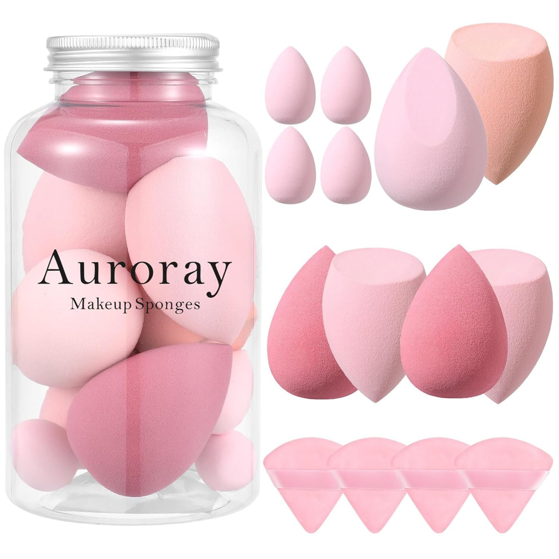 14 Pcs Makeup Sponge Set,Beauty Sponges Blender with 4 Pcs Powder Puff and 4 Pcs Mini Make up Sponges Valentine’s Day,Mother’s Day for Women Liquid,Foundation,Powder,Concealer,Cream(Pink) 14 Pcs Makeup Sponge Set,Beauty Sponges Blender with 4 Pcs Powder Puff and 4 Pcs Mini Make up Sponges Valentine’s Day,Mother’s Day for Women Liquid,Foundation,Powder,Concealer,Cream(Pink)