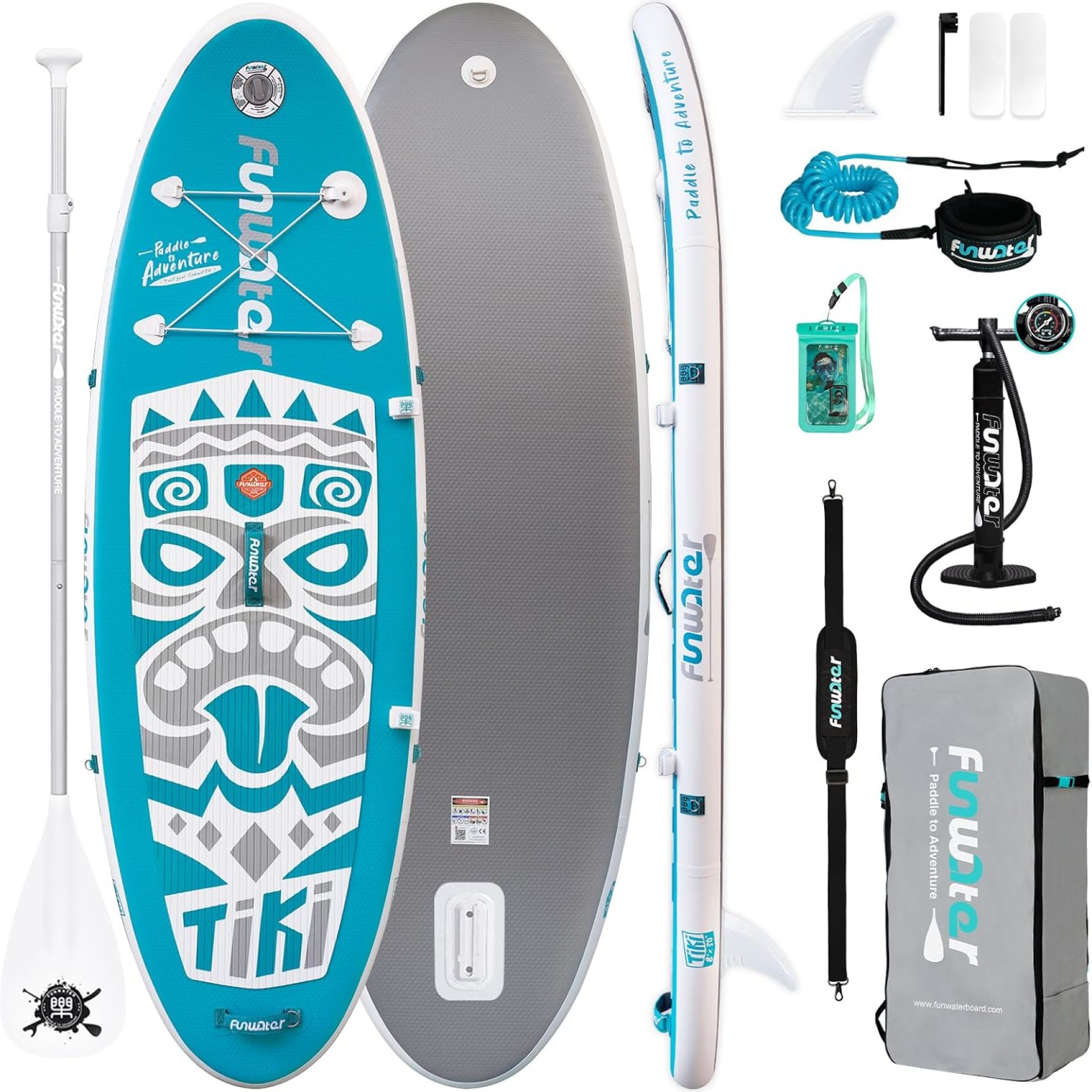 FunWater Stand Up Paddle Boards Inflatable Paddle Board Ultra-Light SUP with Premium Paddleboard Accessories for Adults & Youth of All Skill Levels FunWater Stand Up Paddle Boards Inflatable Paddle Board Ultra-Light SUP with Premium Paddleboard Accessories for Adults & Youth of All Skill Levels
