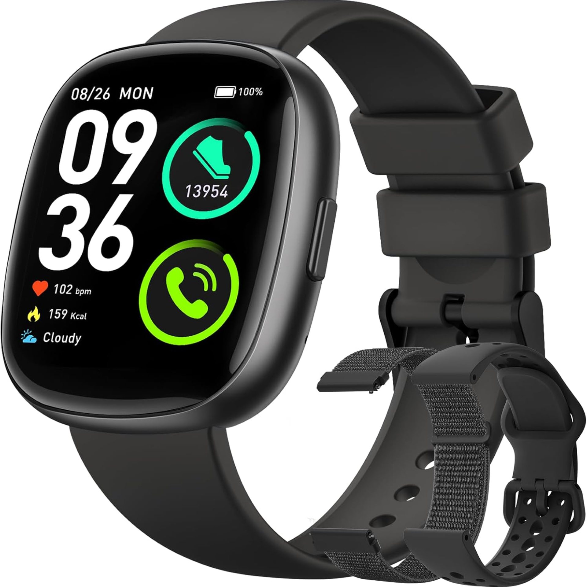 Smart Watches for Men Women Fitness: Fitness Tracker with Blutooth Call 24/7 Heart Rate SpO2 Sleep Monitor 5ATM Waterproof 120+ Sport Mode Activity Trackers Compatible iPhone Android Phones (3 Bands) Smart Watches for Men Women Fitness: Fitness Tracker with Blutooth Call 24/7 Heart Rate SpO2 Sleep Monitor 5ATM Waterproof 120+ Sport Mode Activity Trackers Compatible iPhone Android Phones (3 Bands)