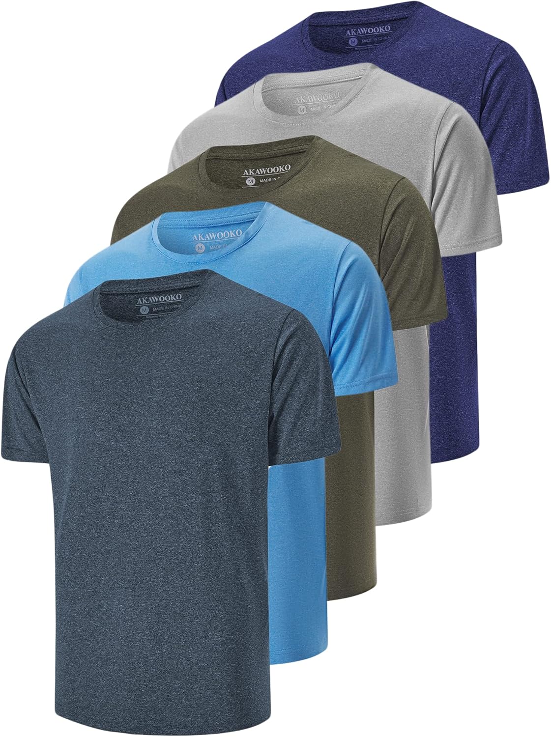 5 Pack Men’s Dry Fit T Shirts Athletic Running Gym Workout Short Sleeve Tee Shirts for Men 5 Pack Men’s Dry Fit T Shirts Athletic Running Gym Workout Short Sleeve Tee Shirts for Men