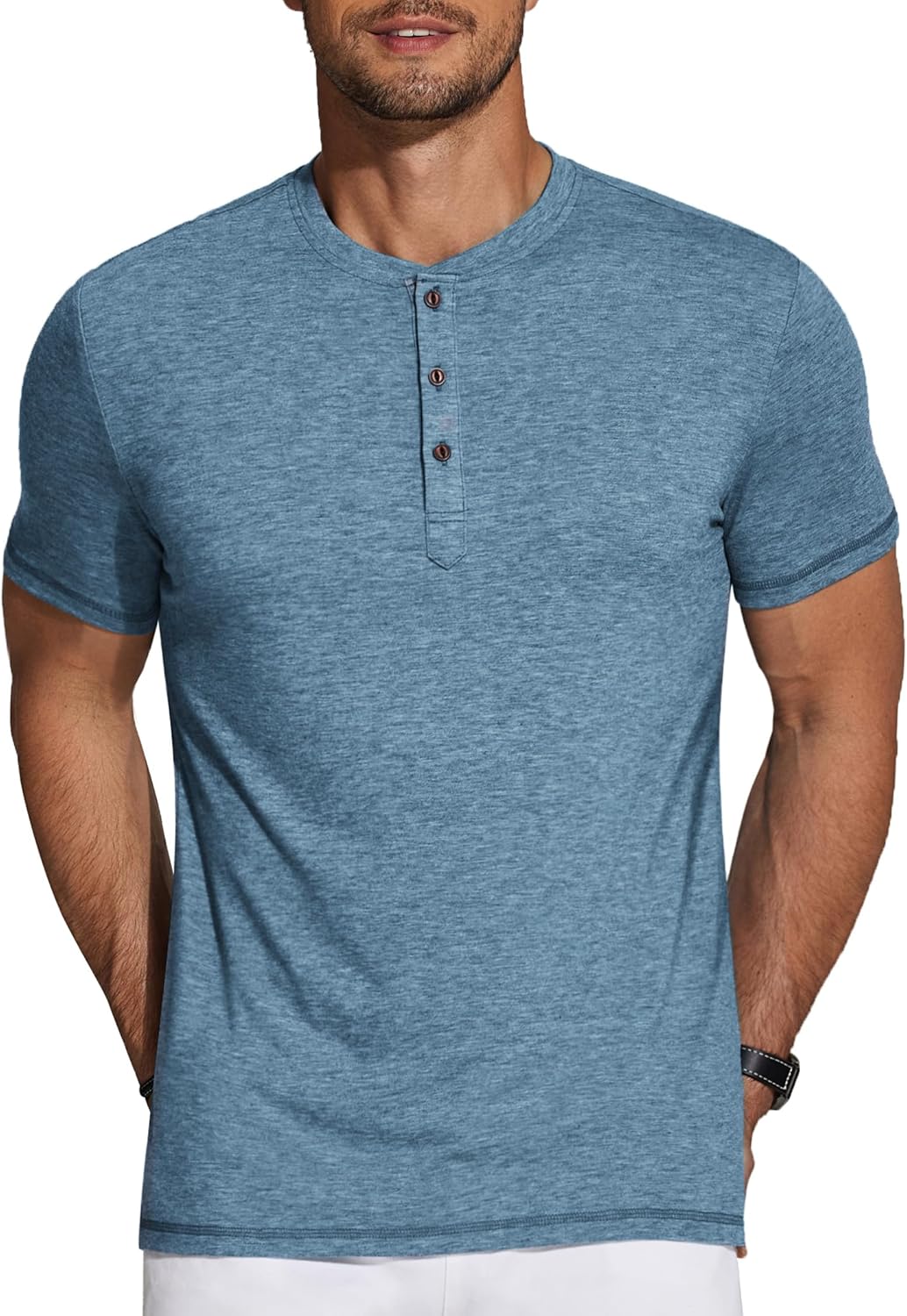 COOFANDY Men’s Henley Shirts Short Sleeve Casual Basic Tee Summer Button Henley Soild T Shirts COOFANDY Men’s Henley Shirts Short Sleeve Casual Basic Tee Summer Button Henley Soild T Shirts