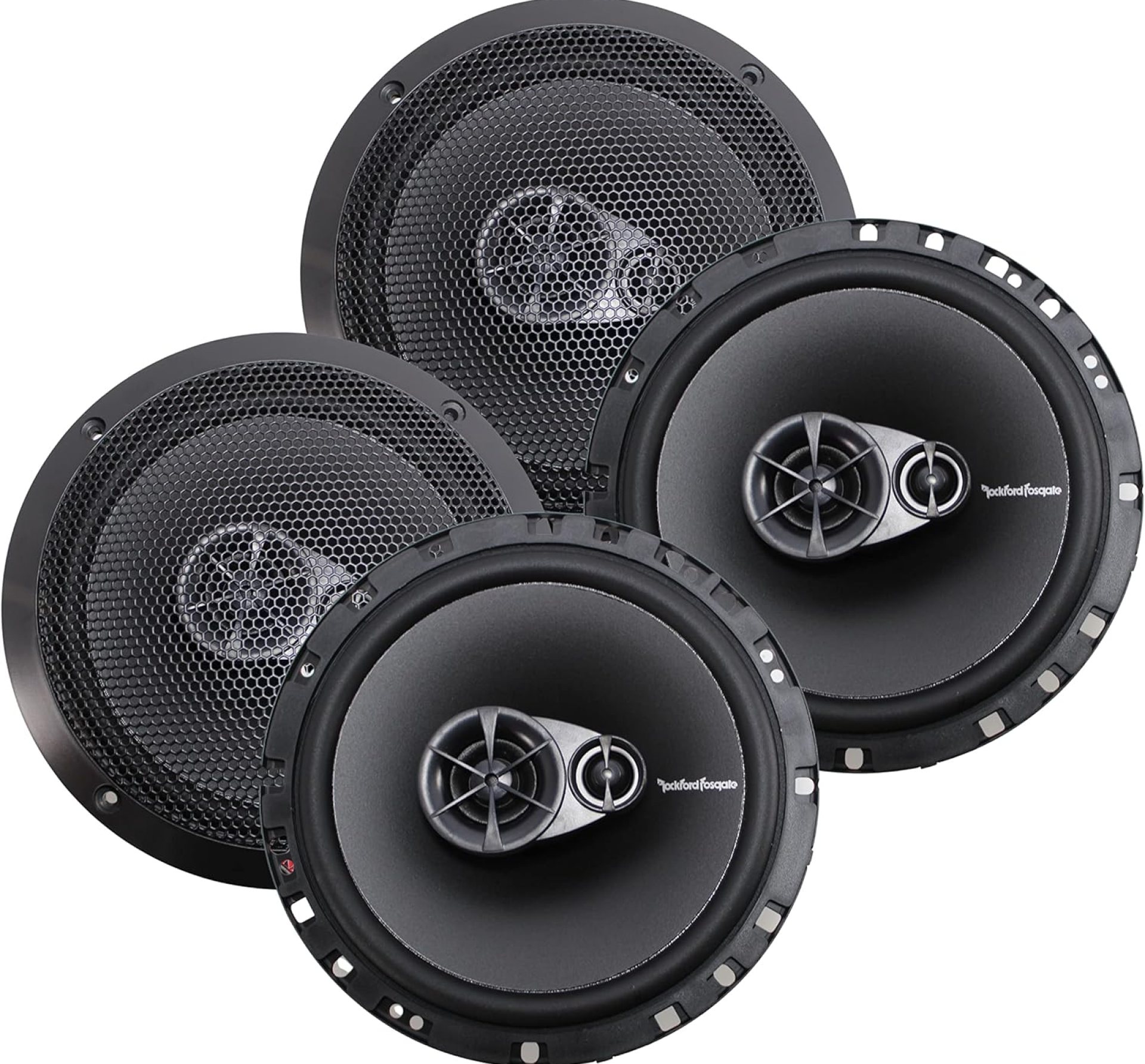 4 New Rockford Fosgate R165X3 6.5″ 180W 3 Way Car Audio Coaxial Speakers Stereo 4 New Rockford Fosgate R165X3 6.5″ 180W 3 Way Car Audio Coaxial Speakers Stereo