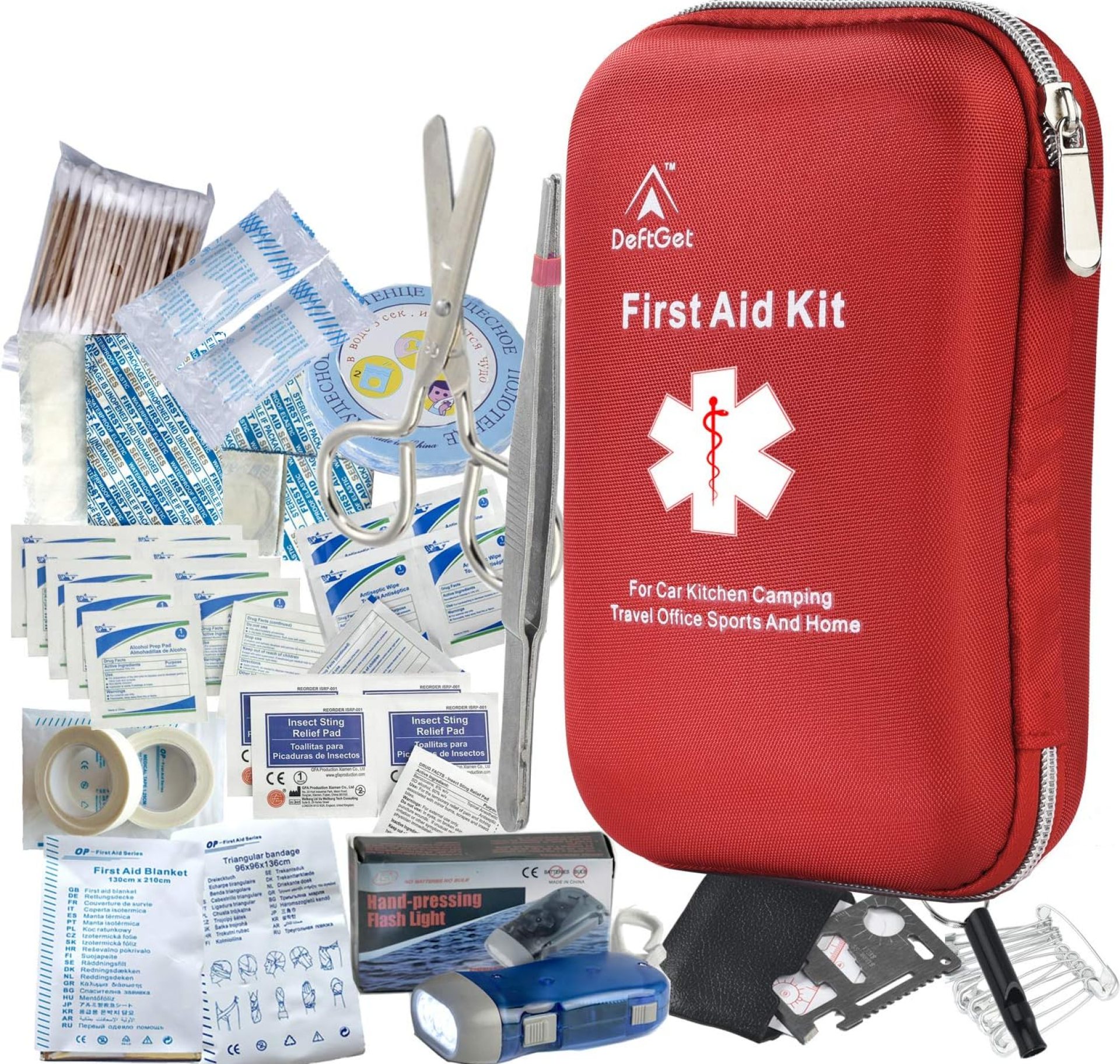 deftget 163 Pieces First Aid Kit Waterproof IFAK Molle System Portable Essential Injuries Medical Emergency Equipment Survival Kits for Car Kitchen Camping Travel Office Sports Home Ligth Red deftget 163 Pieces First Aid Kit Waterproof IFAK Molle System Portable Essential Injuries Medical Emergency Equipment Survival Kits for Car Kitchen Camping Travel Office Sports Home Ligth Red