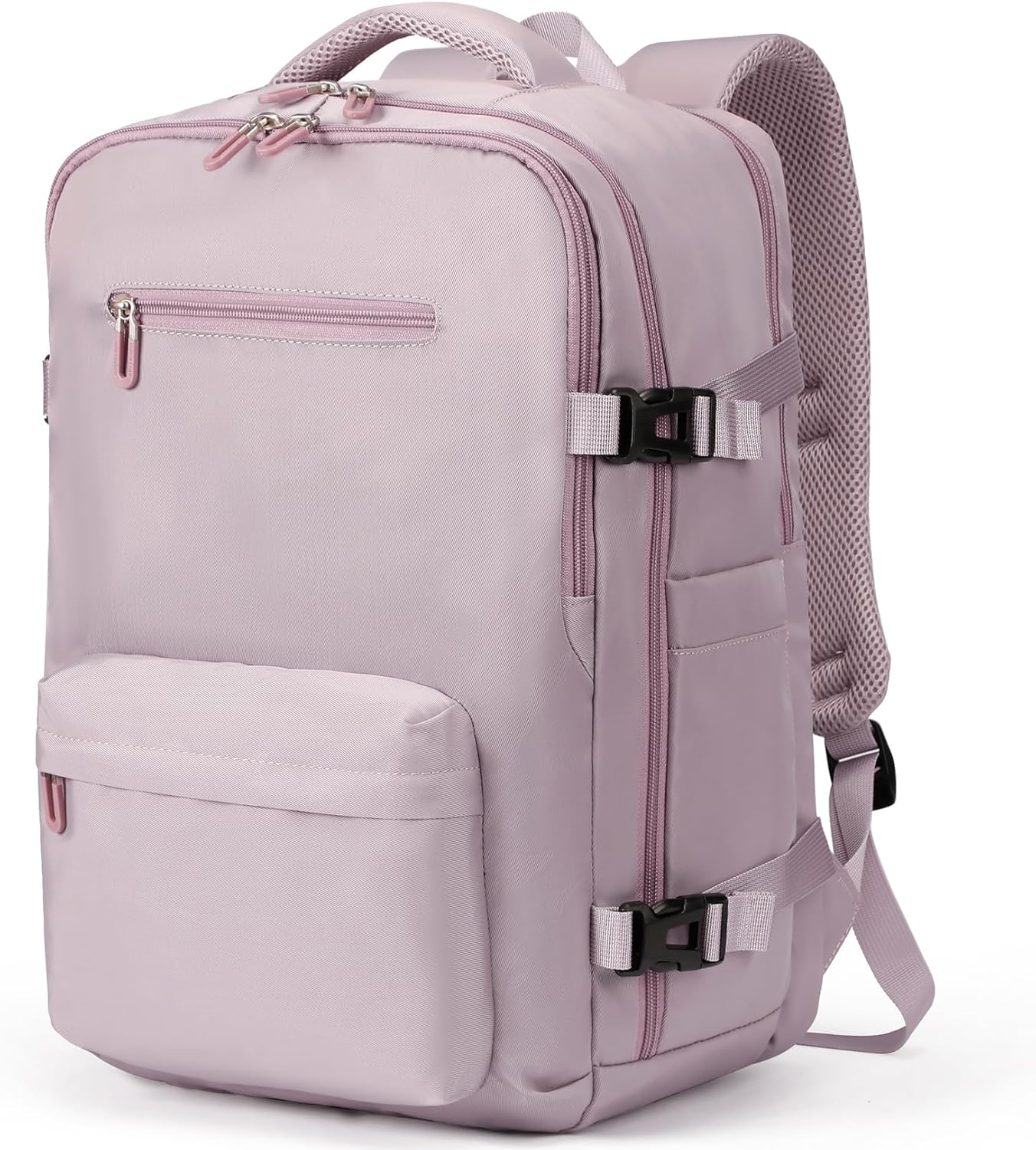 SHRRADOO Travel Laptops Backpack for Women Men, Casual Work Bag 17inch Backpack Airline Approved Backpack for Hiking Business (Pink khaki) SHRRADOO Travel Laptops Backpack for Women Men, Casual Work Bag 17inch Backpack Airline Approved Backpack for Hiking Business (Pink khaki)
