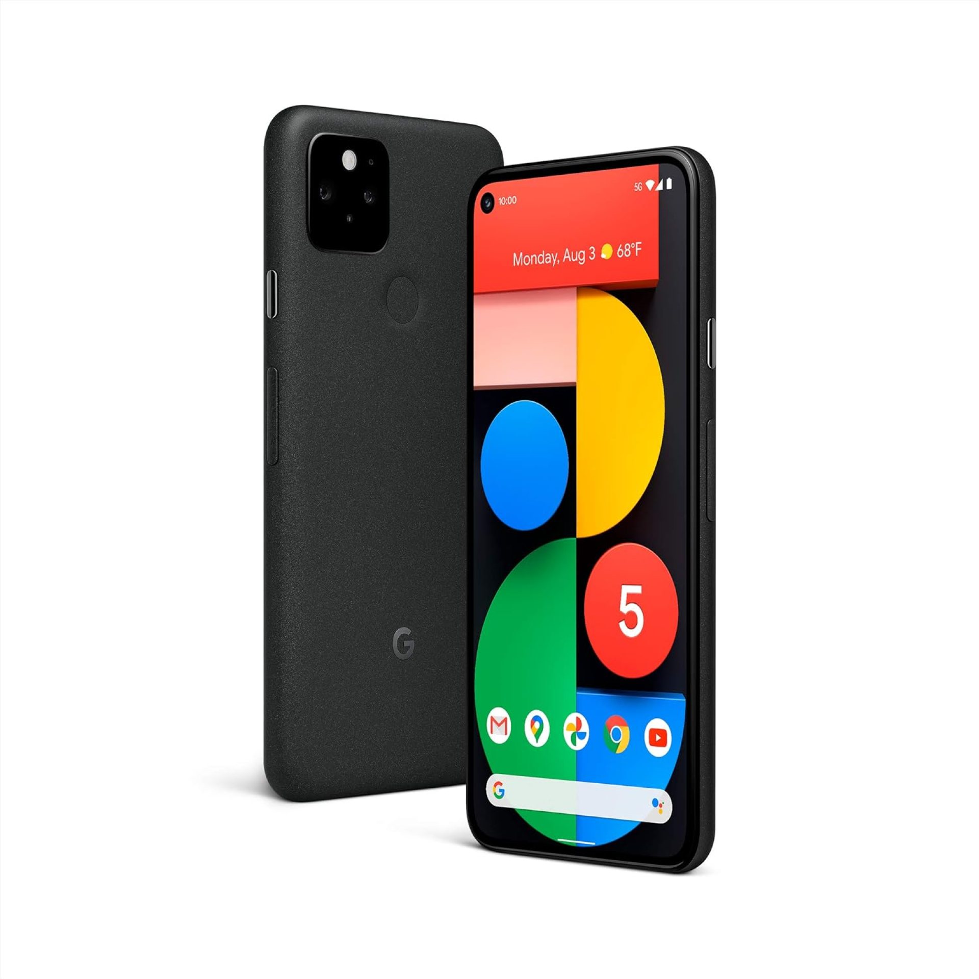Google Pixel 5 – 5G Android Phone – Water Resistant – Unlocked Smartphone with Night Sight and Ultrawide Lens – Just Black Google Pixel 5 – 5G Android Phone – Water Resistant – Unlocked Smartphone with Night Sight and Ultrawide Lens – Just Black
