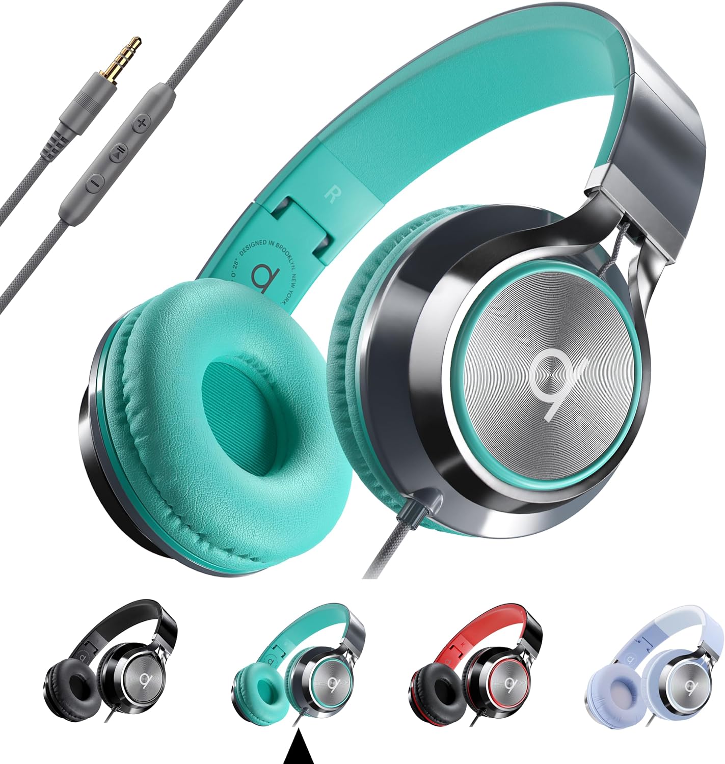 ARTIX CL750 Wired Headphones with Mic & Volume Control — Noise Isolating On-Ear Headphones for Computer and Laptop Wired, Plug in Corded Headphone Over Ear with Wire (Foldable, Aux Jack 3.5mm) ARTIX CL750 Wired Headphones with Mic & Volume Control — Noise Isolating On-Ear Headphones for Computer and Laptop Wired, Plug in Corded Headphone Over Ear with Wire (Foldable, Aux Jack 3.5mm)