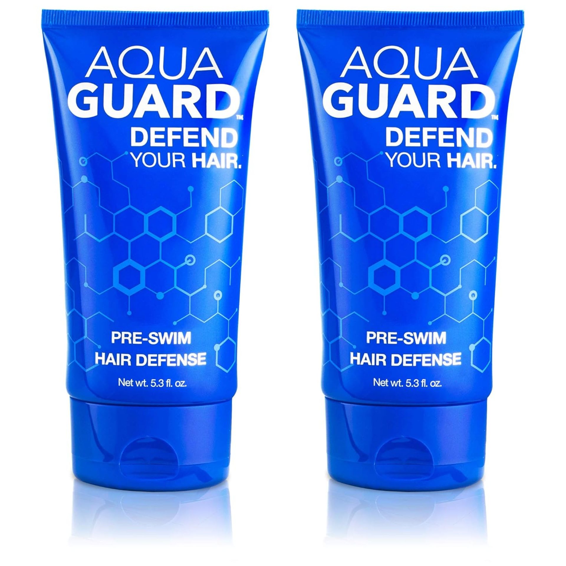 AquaGuard Pre-Swim Hair Defense | Prevents Chlorine Damage + Softens Hair | Made in California | Color Safe, Great Scent | 5.3 oz (2 Pack) AquaGuard Pre-Swim Hair Defense | Prevents Chlorine Damage + Softens Hair | Made in California | Color Safe, Great Scent | 5.3 oz (2 Pack)