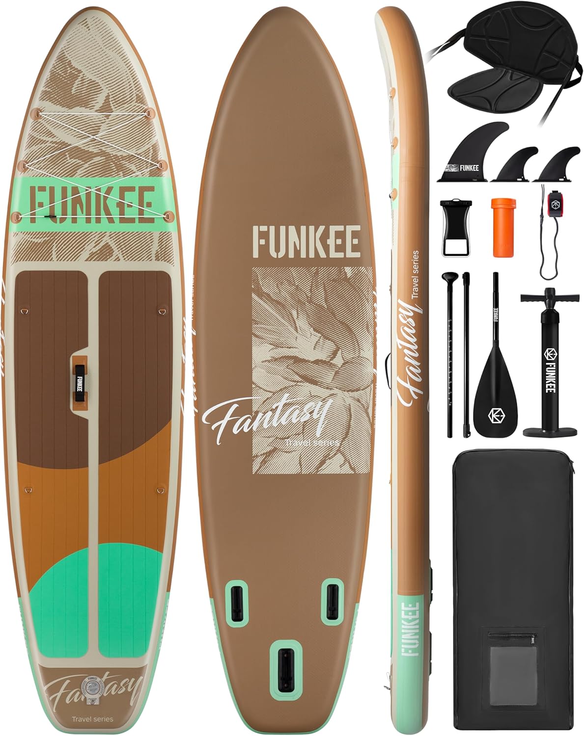 11’×34″×6″ Extra Wide Inflatable Stand Up Paddle Board, Sup Board with Removable Fins, Backpack, Floating Paddle, Safety Leash, Floating Phone Case for Adults & Youth of All Skill Levels 11’×34″×6″ Extra Wide Inflatable Stand Up Paddle Board, Sup Board with Removable Fins, Backpack, Floating Paddle, Safety Leash, Floating Phone Case for Adults & Youth of All Skill Levels
