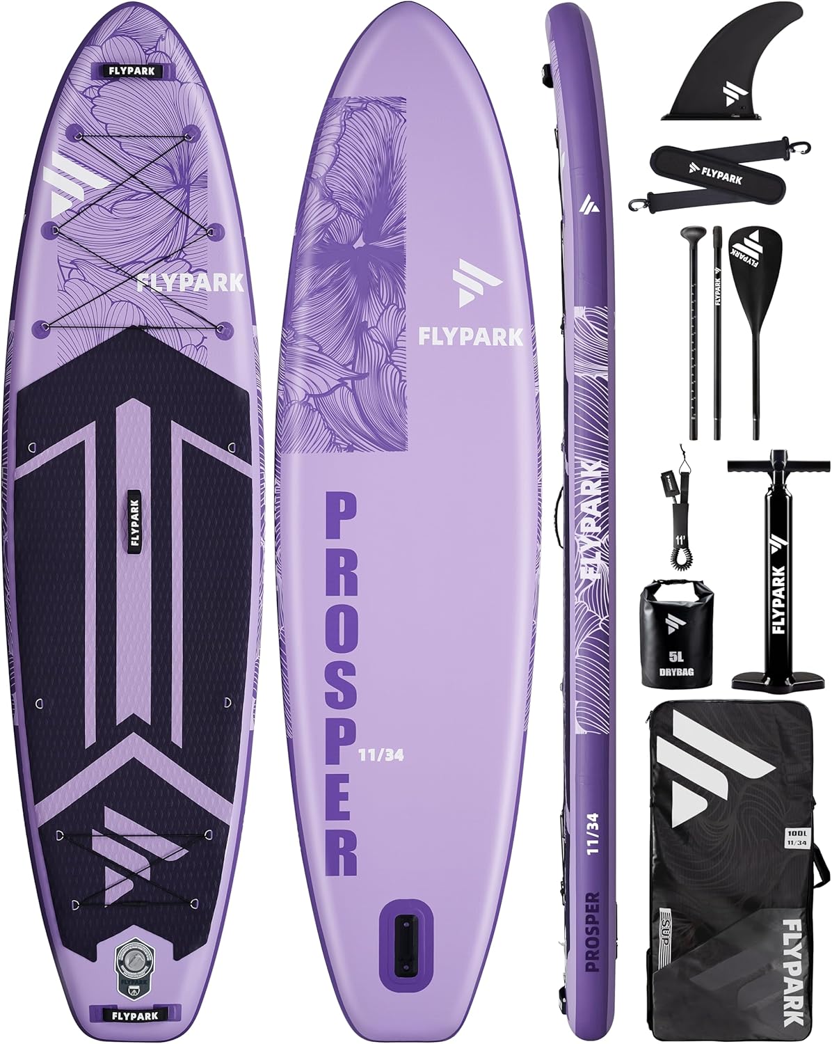 11’x34”x6”Inflatable Stand Up Paddle Boards, Extra Wide SUP Paddleboard Inflatable, Yoga Stand Up Paddle Board, 116L Backpack, 15 D-Rings, Shoulder Strap, Removeable Fins, 2-Action Pump 11’x34”x6”Inflatable Stand Up Paddle Boards, Extra Wide SUP Paddleboard Inflatable, Yoga Stand Up Paddle Board, 116L Backpack, 15 D-Rings, Shoulder Strap, Removeable Fins, 2-Action Pump