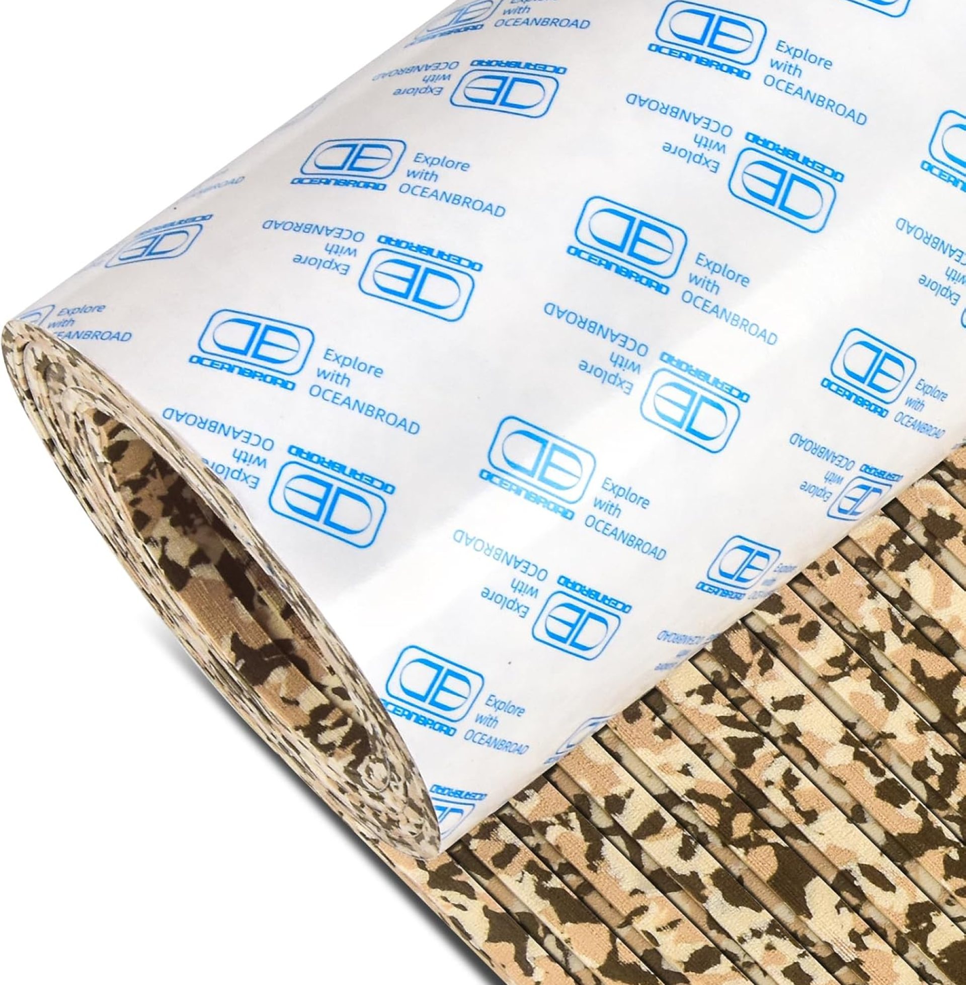 OCEANBROAD Self-Adhesive 48”x16” Camouflage Boat Flooring Strip Cut Groove Non-Slip Traction Pad EVA Foam Sheet Marine Grip Mat for Boats Decking Surfboard SUP Paddle Board Kayak, Camo Brown OCEANBROAD Self-Adhesive 48”x16” Camouflage Boat Flooring Strip Cut Groove Non-Slip Traction Pad EVA Foam Sheet Marine Grip Mat for Boats Decking Surfboard SUP Paddle Board Kayak, Camo Brown
