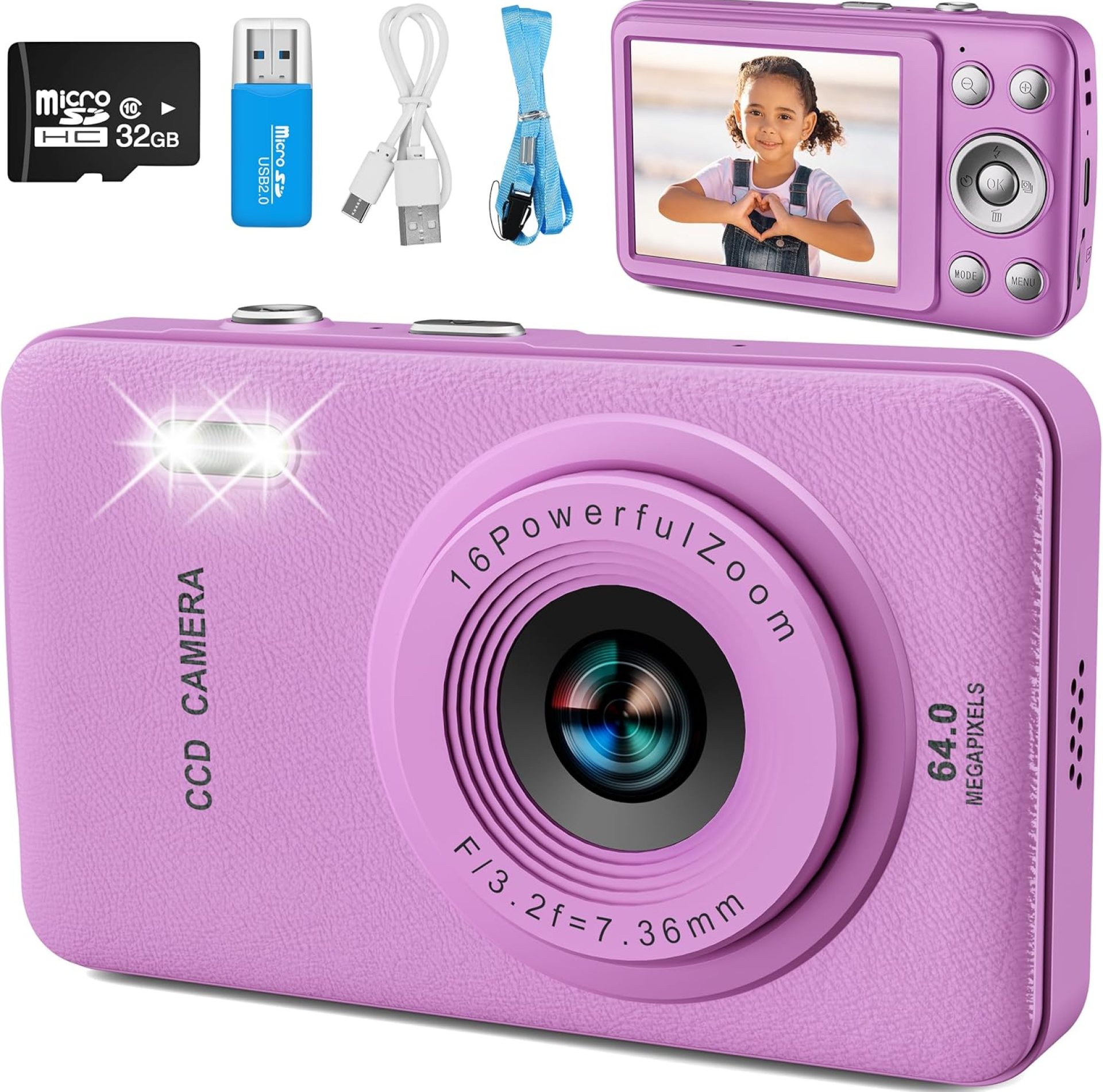 Kids Camera Toys for Boys Girls,Digital Video Camera Toys for Kids with MP3 Music Player and 32GB SD Card,Ideas Birthday Gifts for 4 5 6 7 8 9 10+ Years Old Little Girls and Boys(Purple) Kids Camera Toys for Boys Girls,Digital Video Camera Toys for Kids with MP3 Music Player and 32GB SD Card,Ideas Birthday Gifts for 4 5 6 7 8 9 10+ Years Old Little Girls and Boys(Purple)