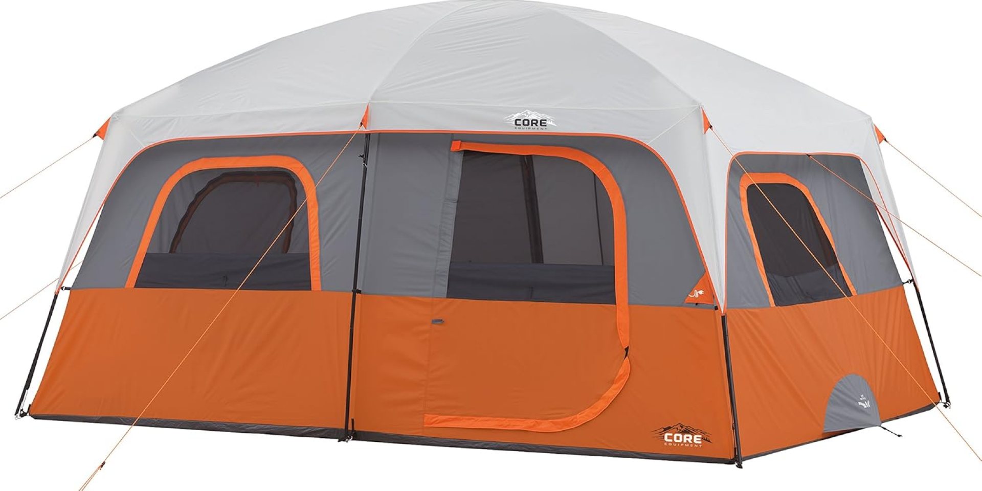 CORE Straight Wall Cabin Tents | 10 Person / 11 Person / 12 Person Large Multi Room Family Tents for Car Camping & Outdoor Adventures CORE Straight Wall Cabin Tents | 10 Person / 11 Person / 12 Person Large Multi Room Family Tents for Car Camping & Outdoor Adventures