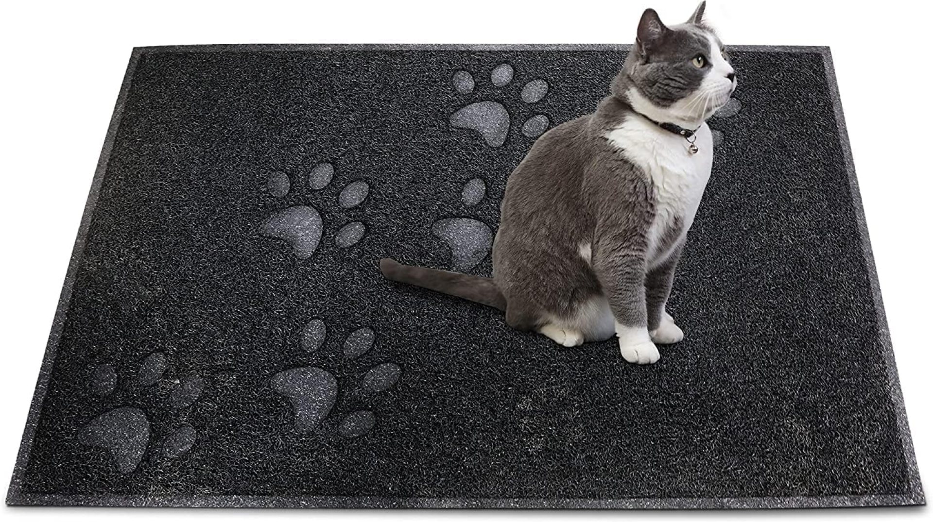 Andalus Large Cat Litter Mat, Pack of 1 – Waterproof, Non-Slip & Easy to Clean Cat Litter Box Mat for Extra Efficient Pet Litter-Trapping, Black (30” X 18”) Andalus Large Cat Litter Mat, Pack of 1 – Waterproof, Non-Slip & Easy to Clean Cat Litter Box Mat for Extra Efficient Pet Litter-Trapping, Black (30” X 18”)