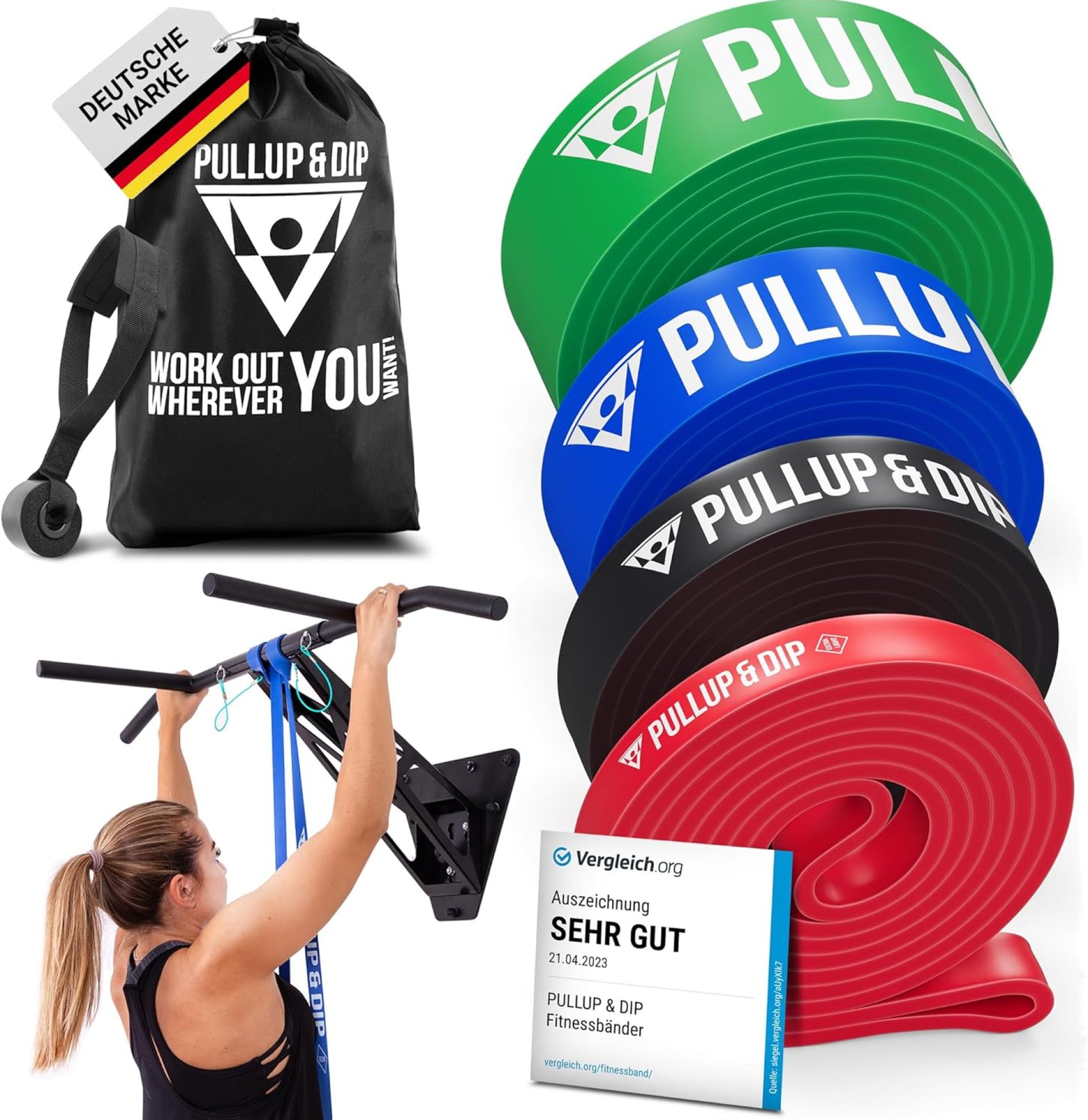 PULLUP & DIP Fitness Bands, Resistance Bands with Bag, Door Anchor (with Sets) and Exercise Guide – Single & in Value Set, Pull-Up Band Fitness Band for Calisthenics PULLUP & DIP Fitness Bands, Resistance Bands with Bag, Door Anchor (with Sets) and Exercise Guide – Single & in Value Set, Pull-Up Band Fitness Band for Calisthenics