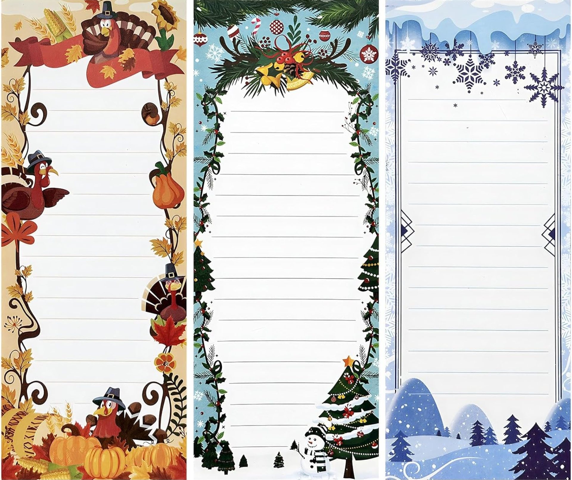 allydrew Magnetic Notepads for Refrigerator, To-Do lists, Grocery Shopping, Memo, Reminders (Set of 3), Holidays allydrew Magnetic Notepads for Refrigerator, To-Do lists, Grocery Shopping, Memo, Reminders (Set of 3), Holidays