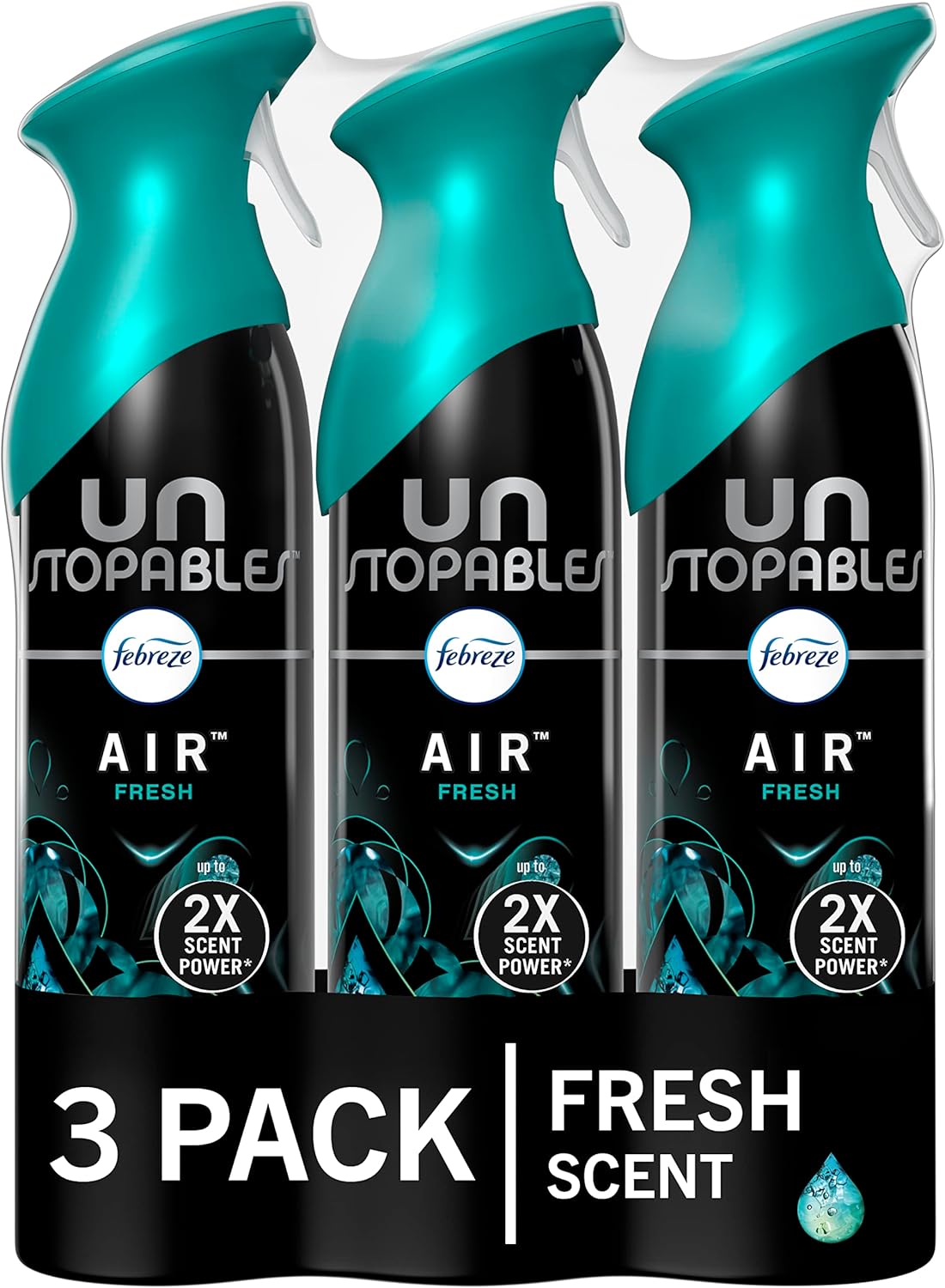 Febreze Air Mist Air Freshener Spray, Odor-Fighting Room Spray, Air Fresheners for Home and Bathroom and Kitchen, Aerosol Can, Unstopables Fresh Scent, 8.8oz, 3 Count Febreze Air Mist Air Freshener Spray, Odor-Fighting Room Spray, Air Fresheners for Home and Bathroom and Kitchen, Aerosol Can, Unstopables Fresh Scent, 8.8oz, 3 Count