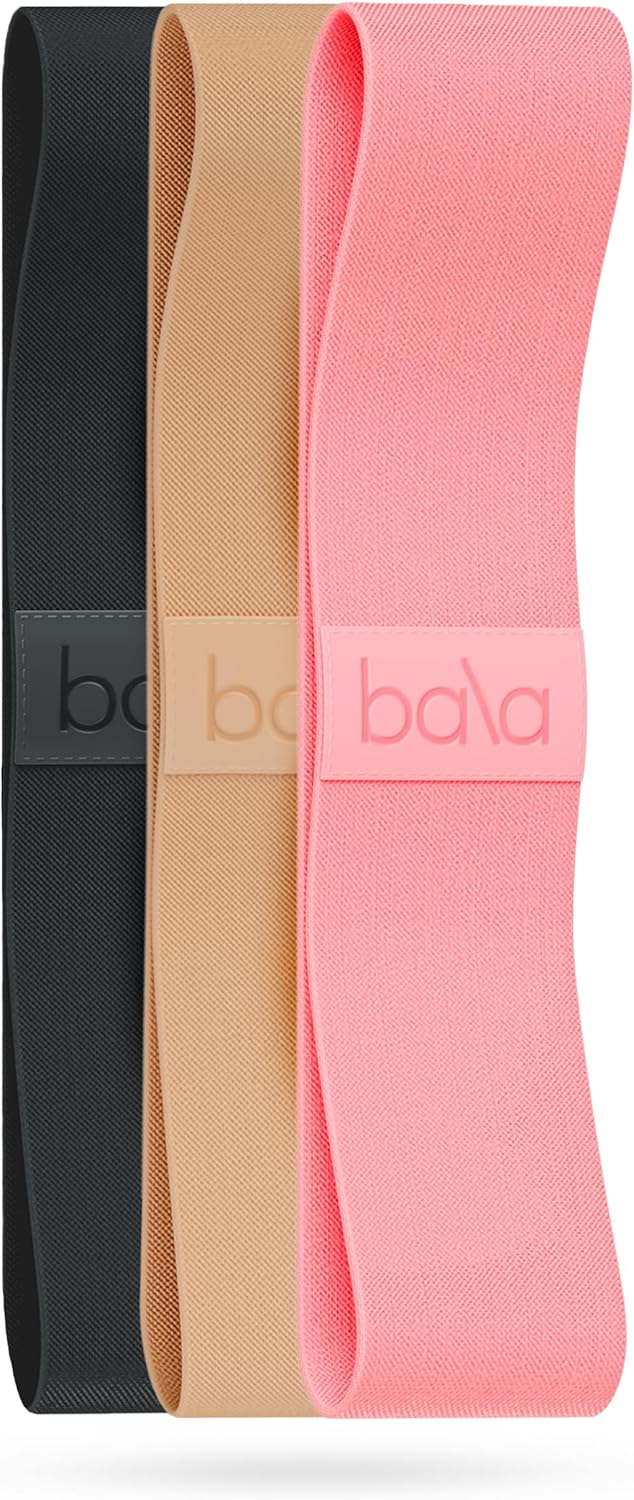 Bala Bands Resistance Bands for Women & Men, 3-Pack – Elastic Exercise Bands for Working Out – Wrist, Ankle, Legs & Booty Bands – Workout Resistance Bands for Yoga, Pilates, Strength Training Bala Bands Resistance Bands for Women & Men, 3-Pack – Elastic Exercise Bands for Working Out – Wrist, Ankle, Legs & Booty Bands – Workout Resistance Bands for Yoga, Pilates, Strength Training