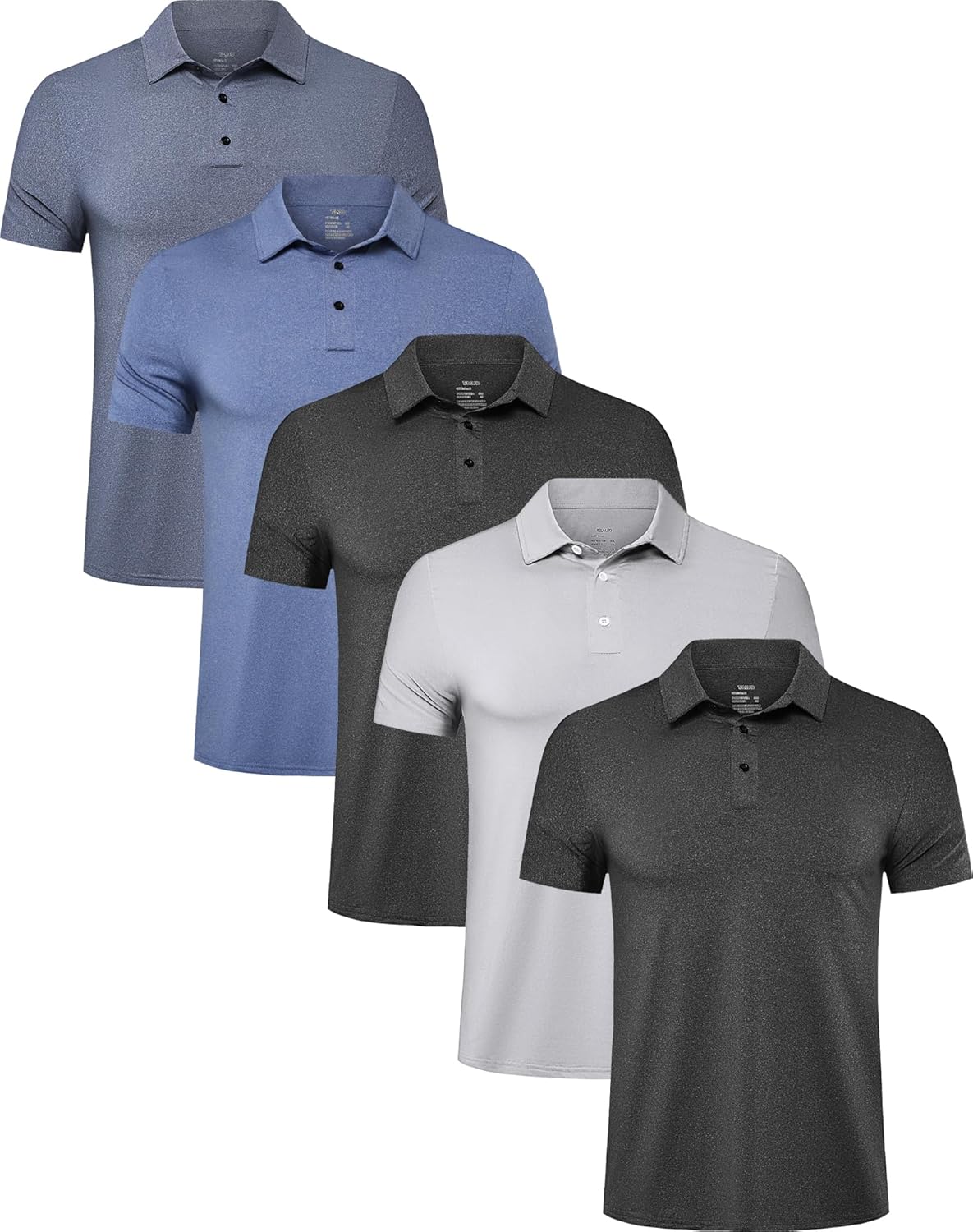 TELALEO 4/5 Pack Mens Polo Shirts Quick Dry Short Sleeve Golf T Shirt Performance Moisture Wicking Casual Workout TELALEO 4/5 Pack Mens Polo Shirts Quick Dry Short Sleeve Golf T Shirt Performance Moisture Wicking Casual Workout