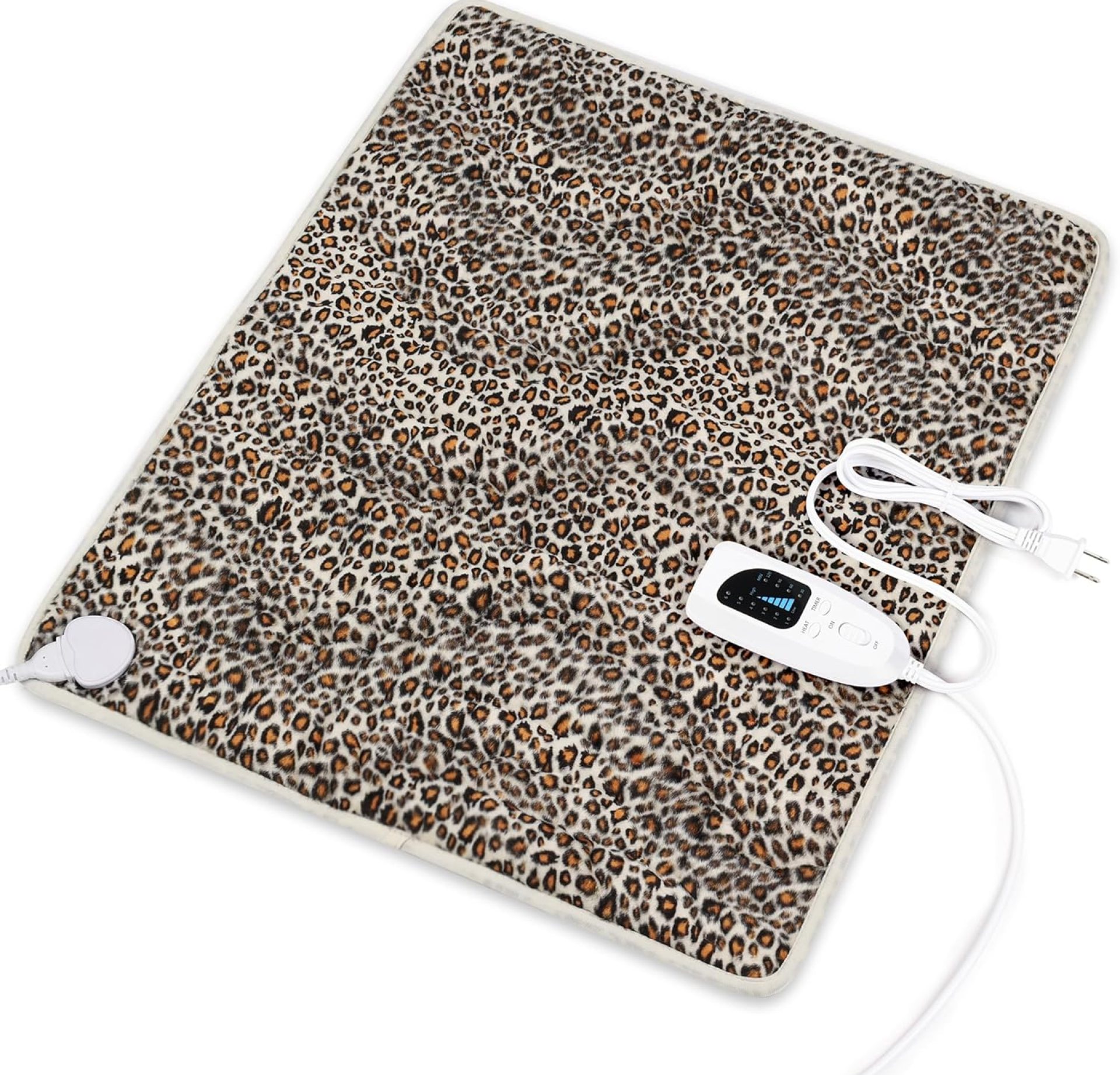 Heating Pad-Electric Heating Pads for Back,Neck,Abdomen,Moist Heated Pad for Shoulder,Knee,Hot Pad for Arms and Legs,Dry&Moist Heat & Auto Shut Off(Leopard Print, 20”×24”) Heating Pad-Electric Heating Pads for Back,Neck,Abdomen,Moist Heated Pad for Shoulder,Knee,Hot Pad for Arms and Legs,Dry&Moist Heat & Auto Shut Off(Leopard Print, 20”×24”)