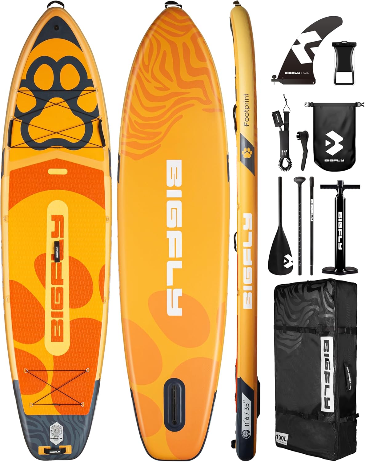 11’6×35″ Super Wide Inflatable Stand Up Paddle Board, Ultra Stable Wide SUP for 2+1 People/Family/Big Size, 100L Backpack, All-Round Sup Board, US Big Fin 11’6×35″ Super Wide Inflatable Stand Up Paddle Board, Ultra Stable Wide SUP for 2+1 People/Family/Big Size, 100L Backpack, All-Round Sup Board, US Big Fin