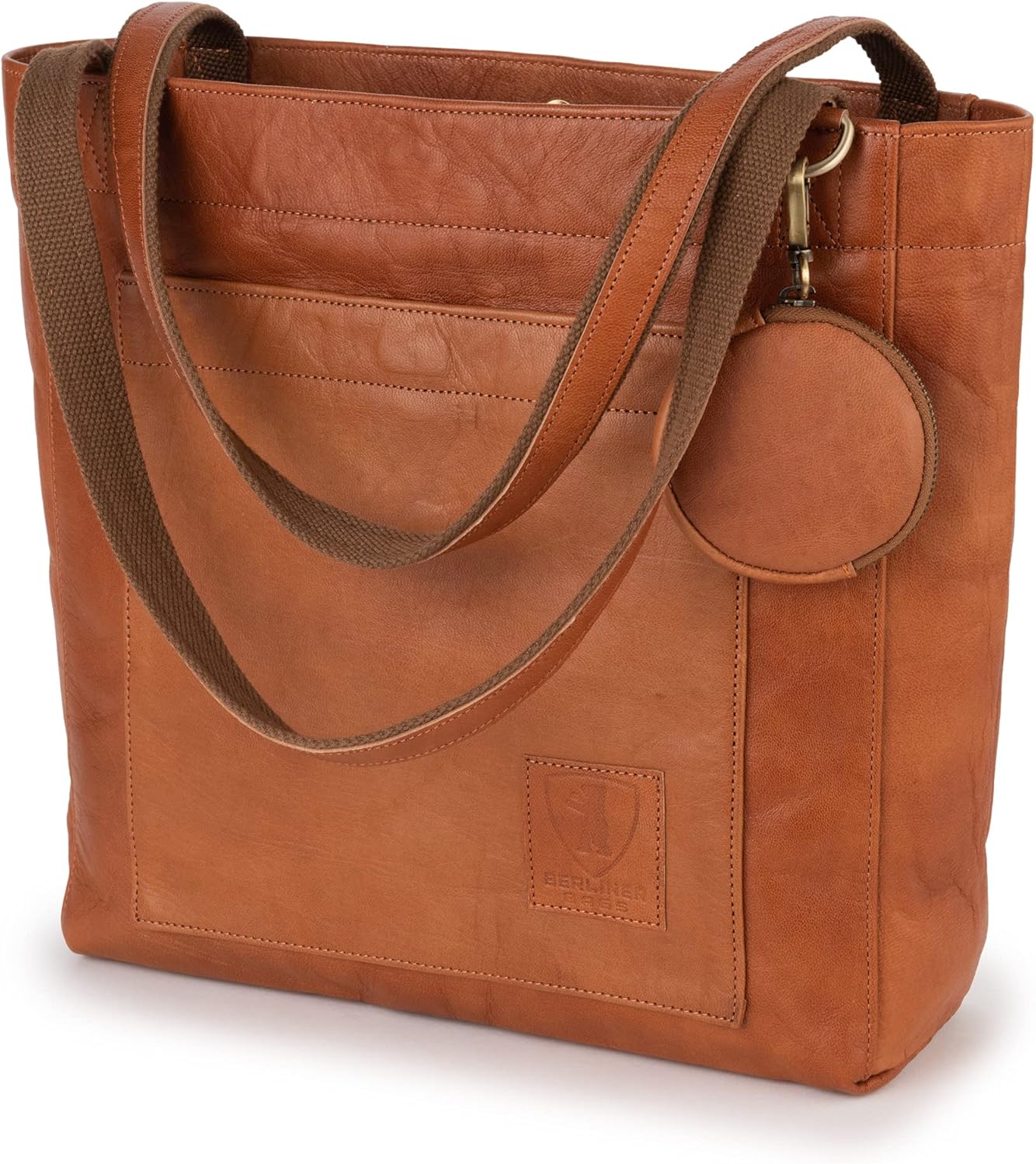 BERLINER BAGS Vintage Genuine Leather Tote Bag Seville, Handbag, Large Shopper for Women BERLINER BAGS Vintage Genuine Leather Tote Bag Seville, Handbag, Large Shopper for Women
