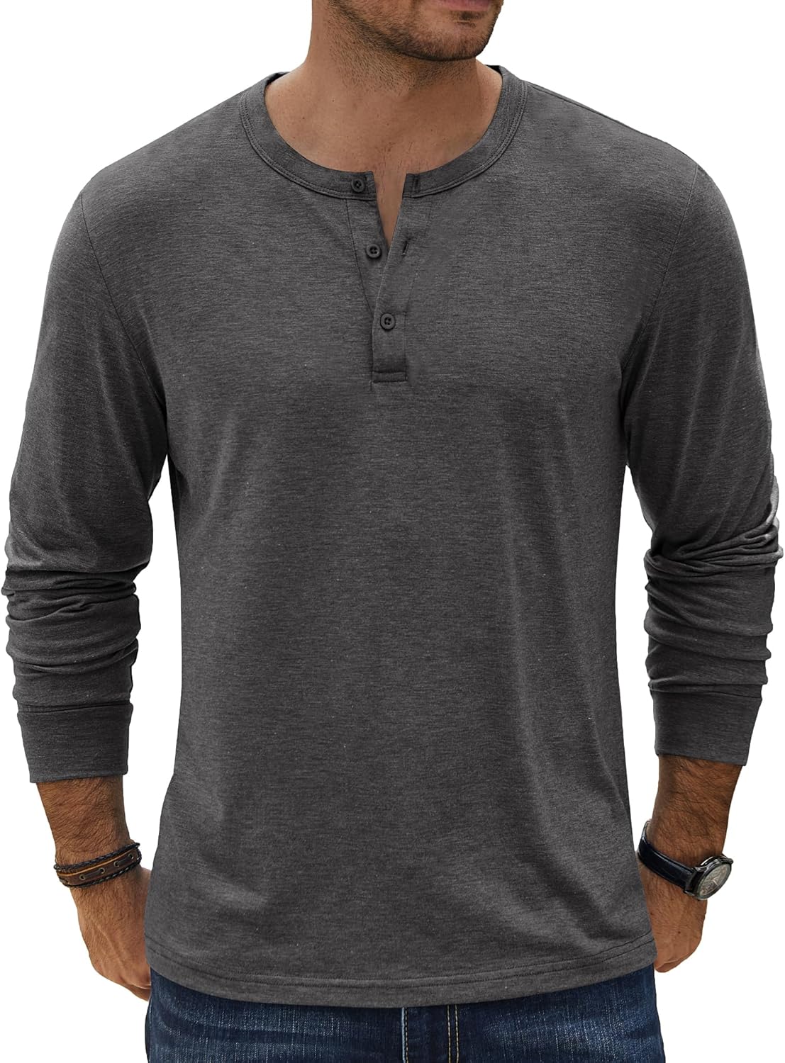 COOFANDY Men’s Henley T-Shirt Long Sleeve Casual Lightweight Pullover Shirts Soft Stretch Basic Tees Fall Tops COOFANDY Men’s Henley T-Shirt Long Sleeve Casual Lightweight Pullover Shirts Soft Stretch Basic Tees Fall Tops