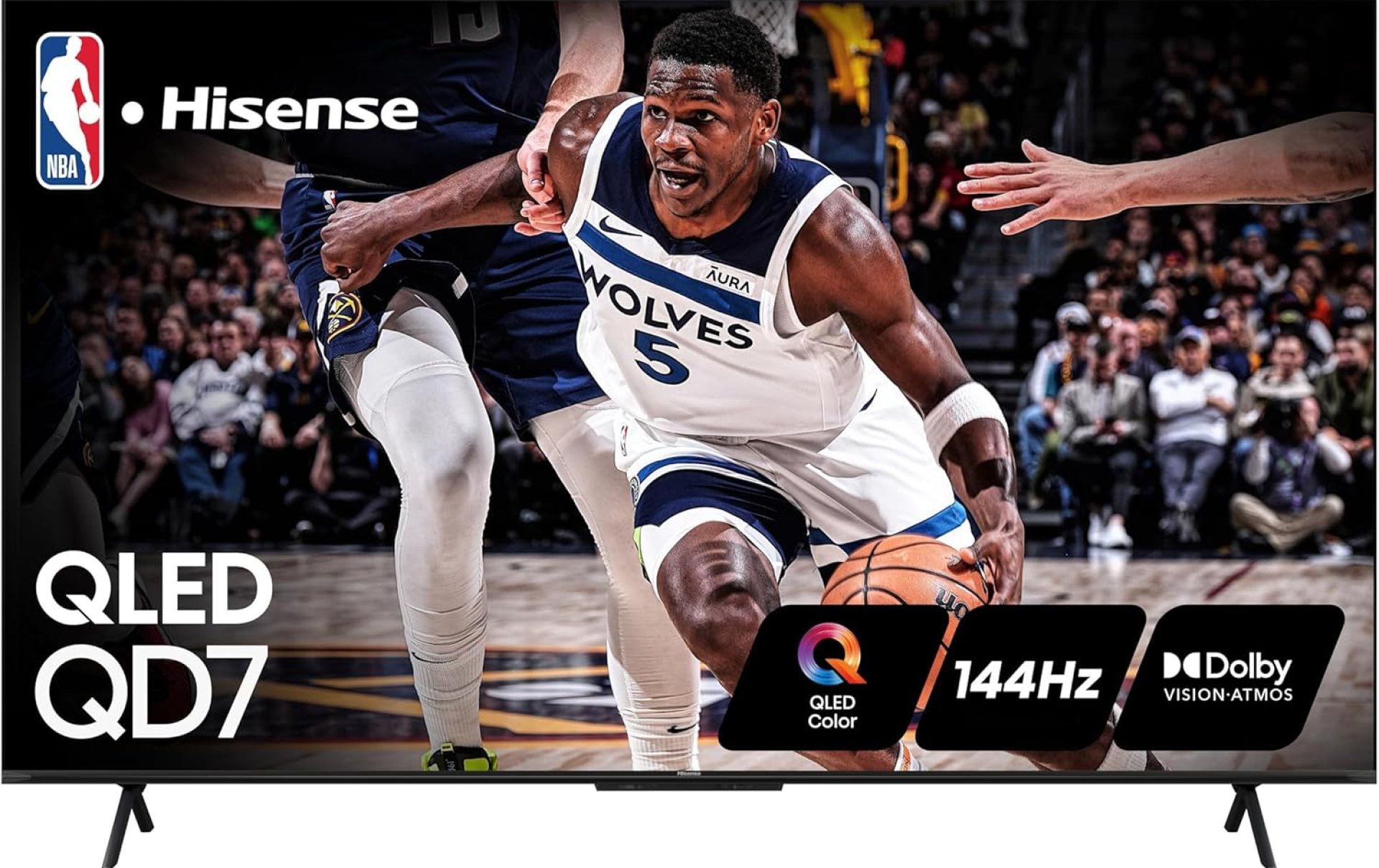 Hisense 65-Inch Class QD7 Series QLED 4K UHD Google Smart TV (65QD7N, 2024 Model) – QLED, Native 144Hz, Motion Rate 240, Direct Full Array, Game Mode Pro, Alexa Compatibility Hisense 65-Inch Class QD7 Series QLED 4K UHD Google Smart TV (65QD7N, 2024 Model) – QLED, Native 144Hz, Motion Rate 240, Direct Full Array, Game Mode Pro, Alexa Compatibility