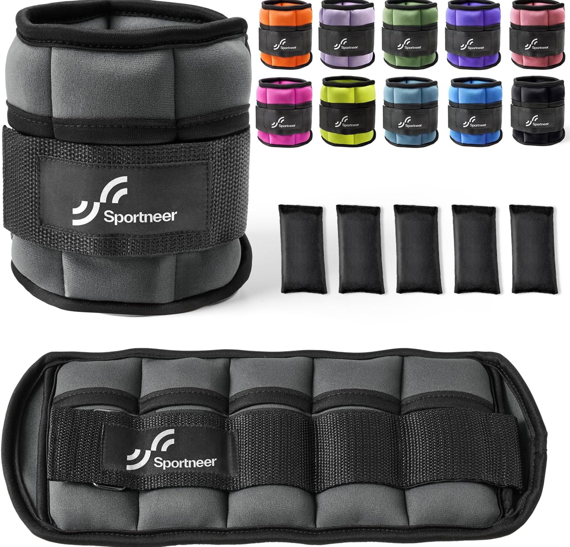 Sportneer Adjustable Ankle Weights 1 Pair 2 4 6 8 10 Lbs Leg Weight Straps for Women Men, Weighted Ankle Weights Set for Gym,Fitness, Workout,Walking, Jogging,1-5 lbs Each Ankle, 1 Pair 2-10 lbs Sportneer Adjustable Ankle Weights 1 Pair 2 4 6 8 10 Lbs Leg Weight Straps for Women Men, Weighted Ankle Weights Set for Gym,Fitness, Workout,Walking, Jogging,1-5 lbs Each Ankle, 1 Pair 2-10 lbs