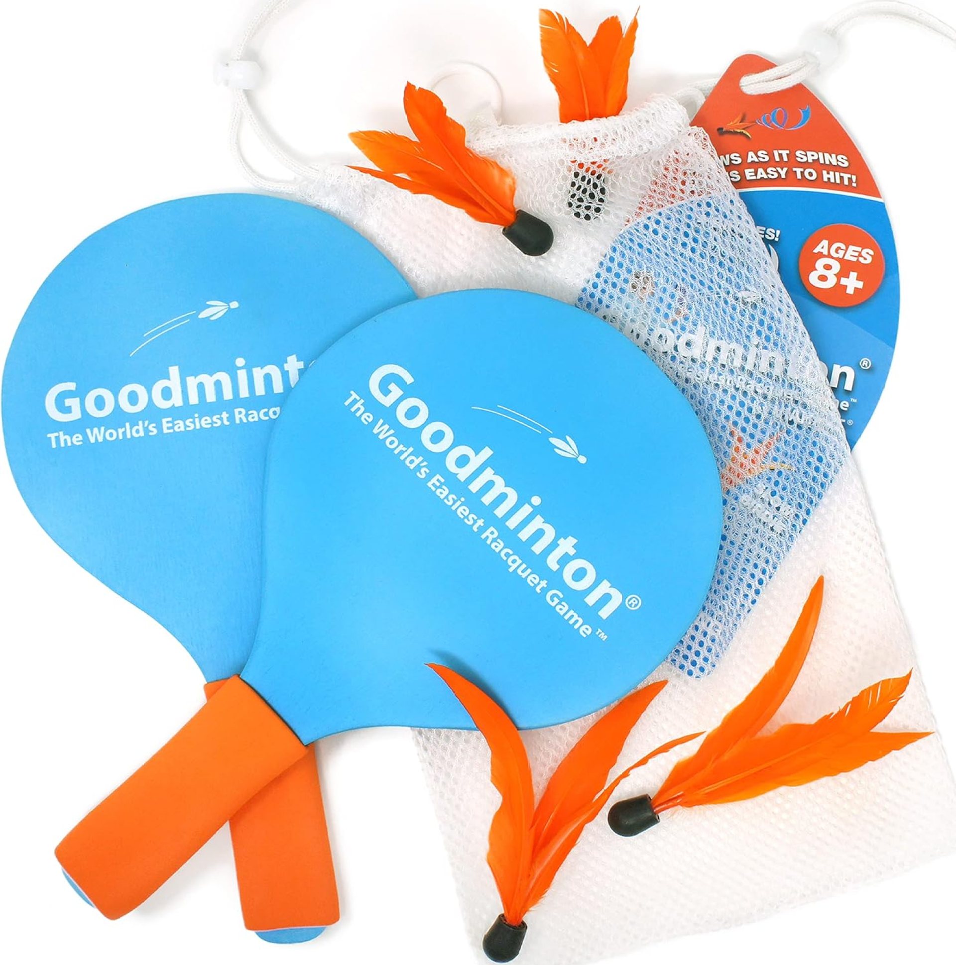 Goodminton – The World’s Easiest Racquet Game – an Indoor Outdoor Year-Round Fun Paddle Game Set for Boys, Girls, and People of All Ages Goodminton – The World’s Easiest Racquet Game – an Indoor Outdoor Year-Round Fun Paddle Game Set for Boys, Girls, and People of All Ages