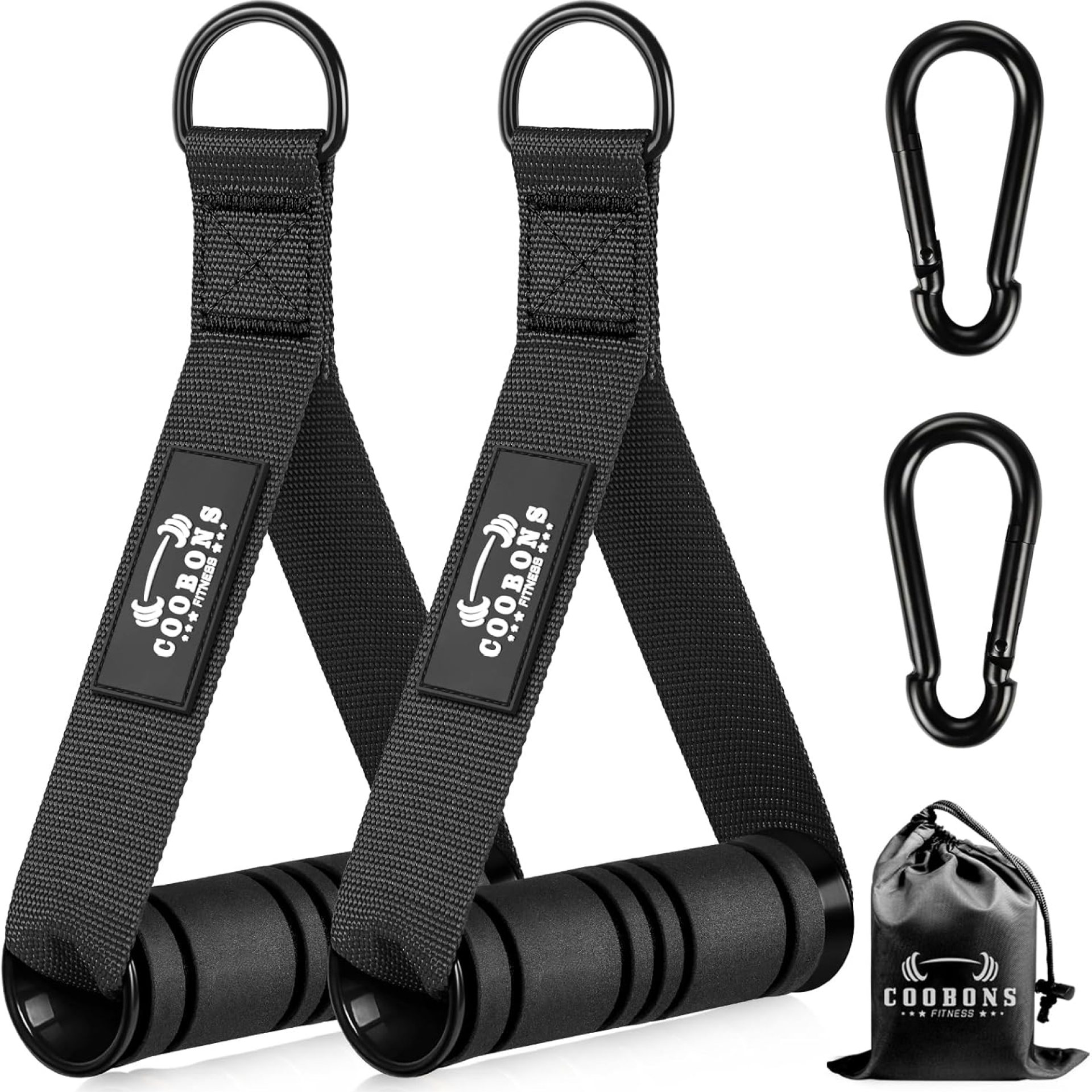 Heavy Duty Exercise Handles, Gym Handles for Cable Machine Attachment, Grip Gym Equipment, Resistance Bands, and Weight Lifting (Set of 2) Heavy Duty Exercise Handles, Gym Handles for Cable Machine Attachment, Grip Gym Equipment, Resistance Bands, and Weight Lifting (Set of 2)