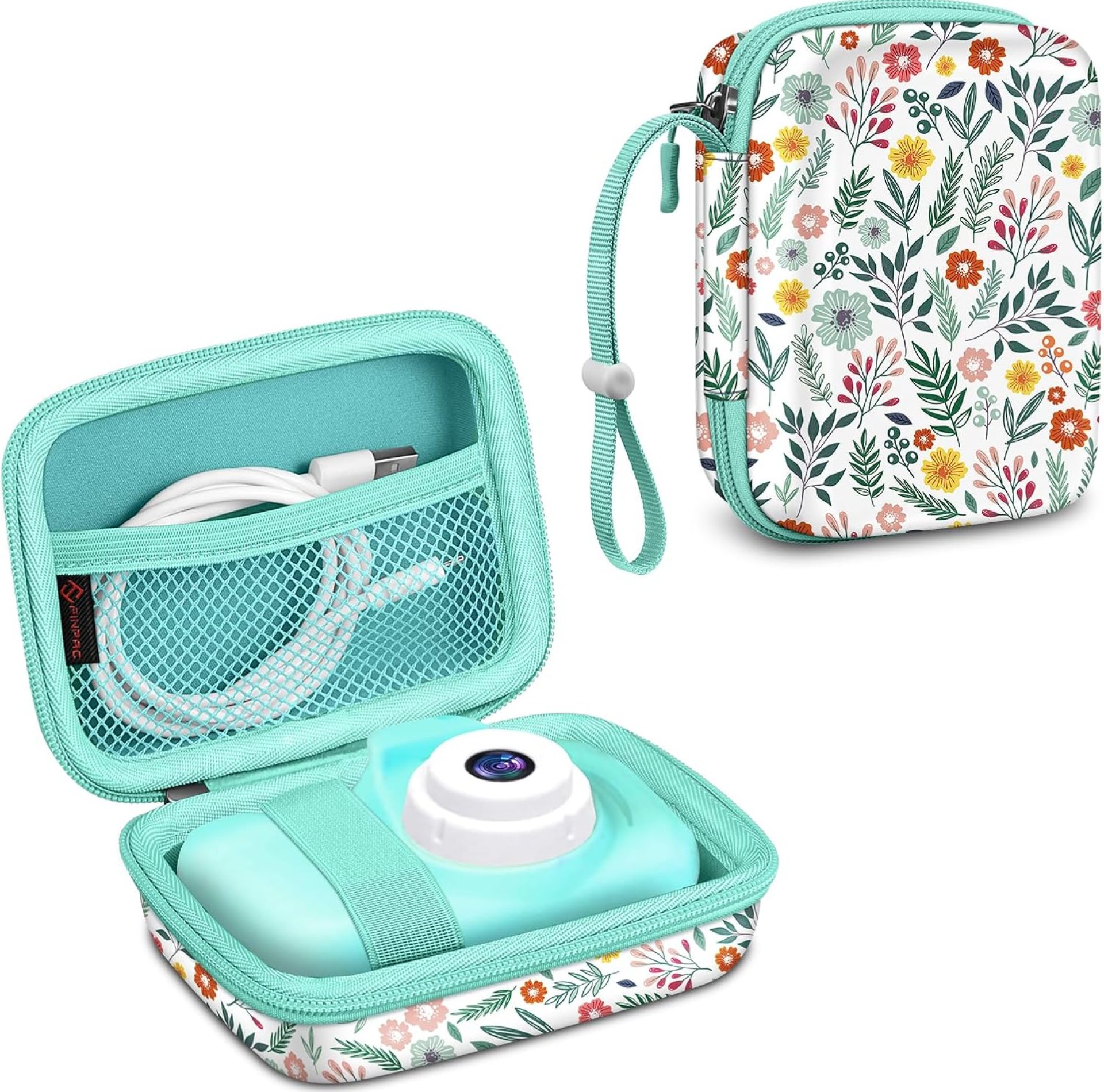 Fintie Kids Camera Case Compatible with Goopow/Seckton/Dylanto/Mgaolo/Masterbee/CIMELR/Desuccus Kids Digital Camera Toys, Children Carrying Bag, Birthday Festival Gift, Spring Bloom Fintie Kids Camera Case Compatible with Goopow/Seckton/Dylanto/Mgaolo/Masterbee/CIMELR/Desuccus Kids Digital Camera Toys, Children Carrying Bag, Birthday Festival Gift, Spring Bloom