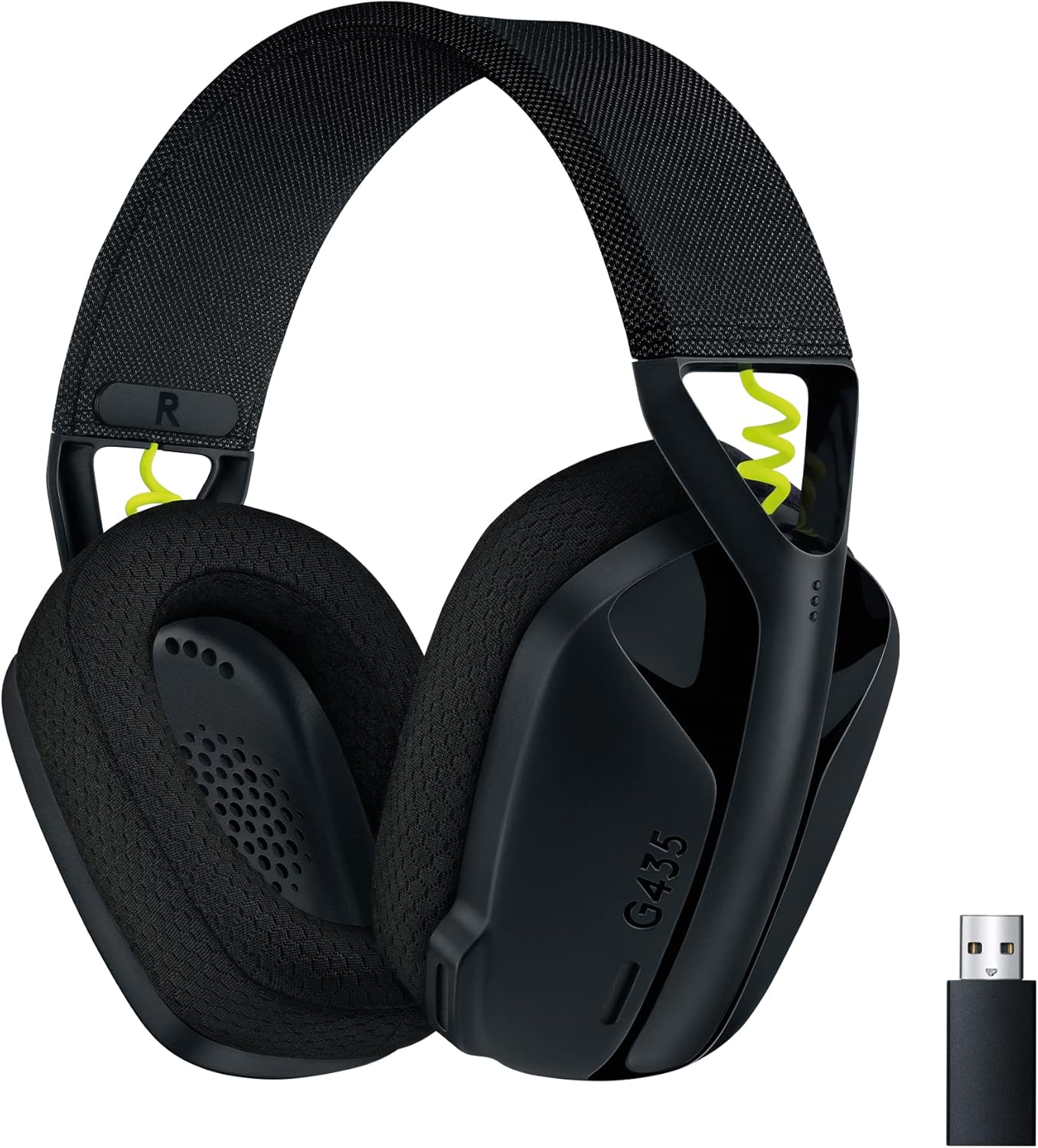 Logitech G435 LIGHTSPEED Wireless Bluetooth Gaming Headset – Lightweight, built-in mics, 18h battery, compatible with Dolby Atmos, PC, PS4, PS5, Nintendo Switch, Mobile – Black Logitech G435 LIGHTSPEED Wireless Bluetooth Gaming Headset – Lightweight, built-in mics, 18h battery, compatible with Dolby Atmos, PC, PS4, PS5, Nintendo Switch, Mobile – Black