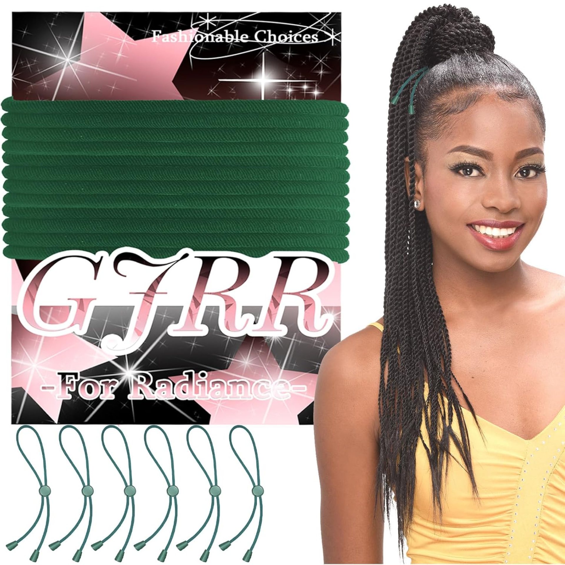 6 Pcs Adjustable Hair Ties for Thick Hair&Natural Hair,No Damage Ponytail Holders,Easy to Use for Buns,Soft Locs, Dreads,Afro Puffs&Curly Hair Accessories,3 Colors Bracelet Hair Ties Bulk (Green) 6 Pcs Adjustable Hair Ties for Thick Hair&Natural Hair,No Damage Ponytail Holders,Easy to Use for Buns,Soft Locs, Dreads,Afro Puffs&Curly Hair Accessories,3 Colors Bracelet Hair Ties Bulk (Green)