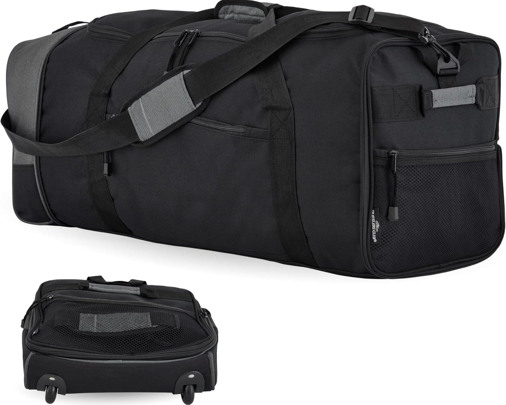 Travelers Club 32-inch Collapsible Expandble Travel Rolling Duffel Bag Travelers Club 32-inch Collapsible Expandble Travel Rolling Duffel Bag