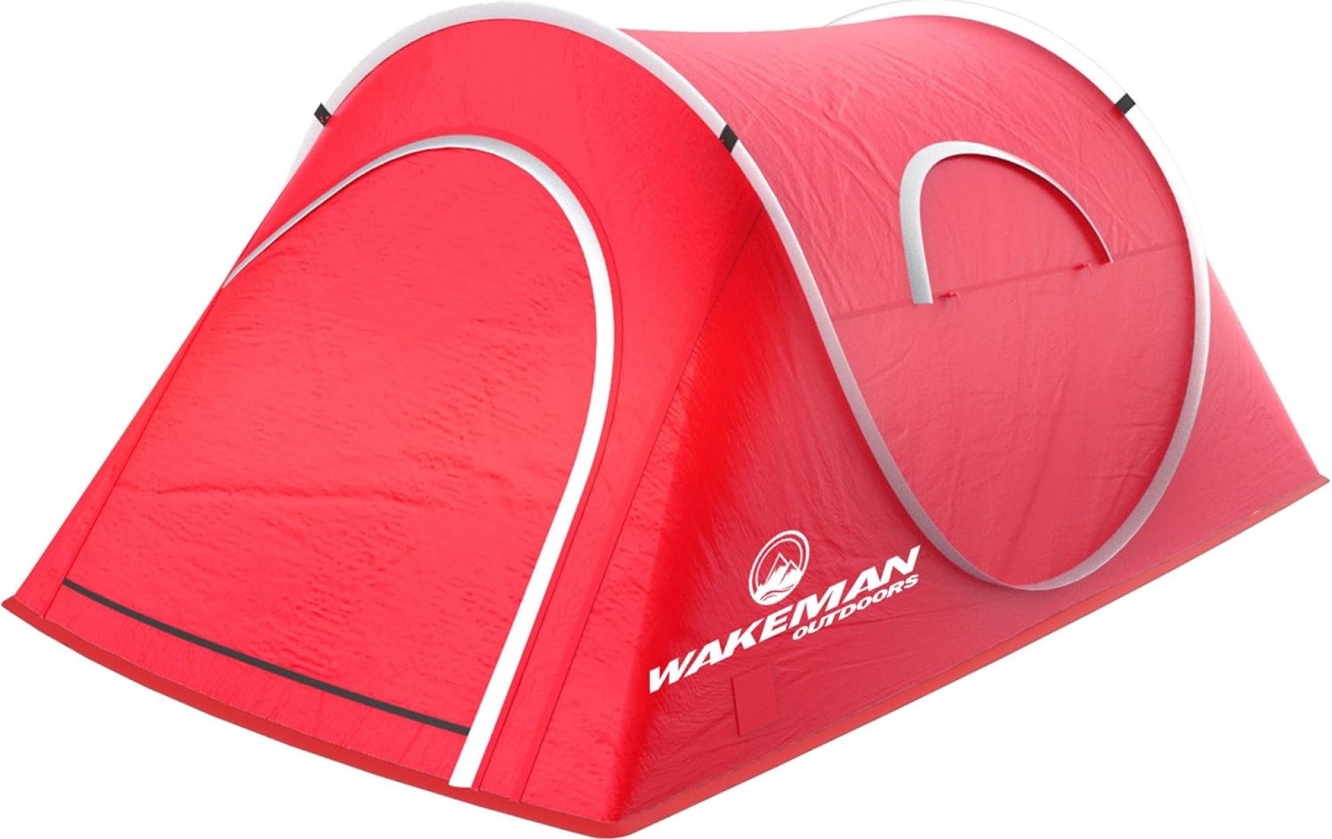 2 Person Pop Up Tent with Dual-Layer Door and Carry Bag – Water-Resistant Tent for Camping, Hiking, or Beach Use by Wakeman Outdoors (Red) 2 Person Pop Up Tent with Dual-Layer Door and Carry Bag – Water-Resistant Tent for Camping, Hiking, or Beach Use by Wakeman Outdoors (Red)