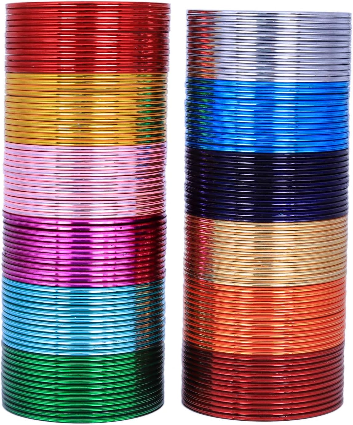 Ethnic Traditional Indian Bollywood 144 pcs Multi Color Plain Bangle Bracelet Set Bridal Wedding Partywear Bridal Arrangement Box Costume Jewelry Ethnic Traditional Indian Bollywood 144 pcs Multi Color Plain Bangle Bracelet Set Bridal Wedding Partywear Bridal Arrangement Box Costume Jewelry