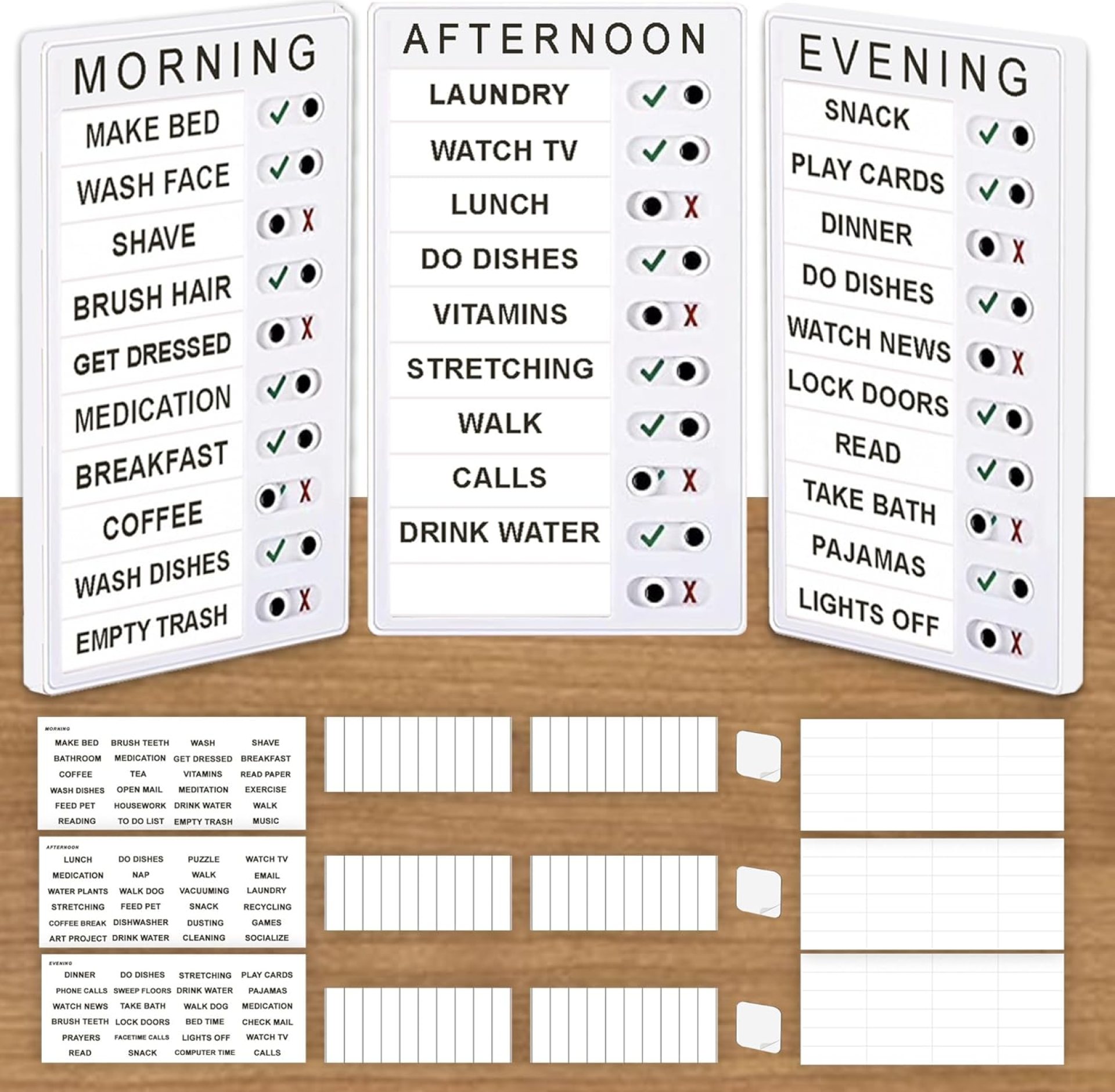 | Checklist Boards for Adults | Memory Loss Gadget for Elderly and Dementia aid | Alzheimers Activities | to Do List | Daily Planner | Caregiver Supplies | | Checklist Boards for Adults | Memory Loss Gadget for Elderly and Dementia aid | Alzheimers Activities | to Do List | Daily Planner | Caregiver Supplies |
