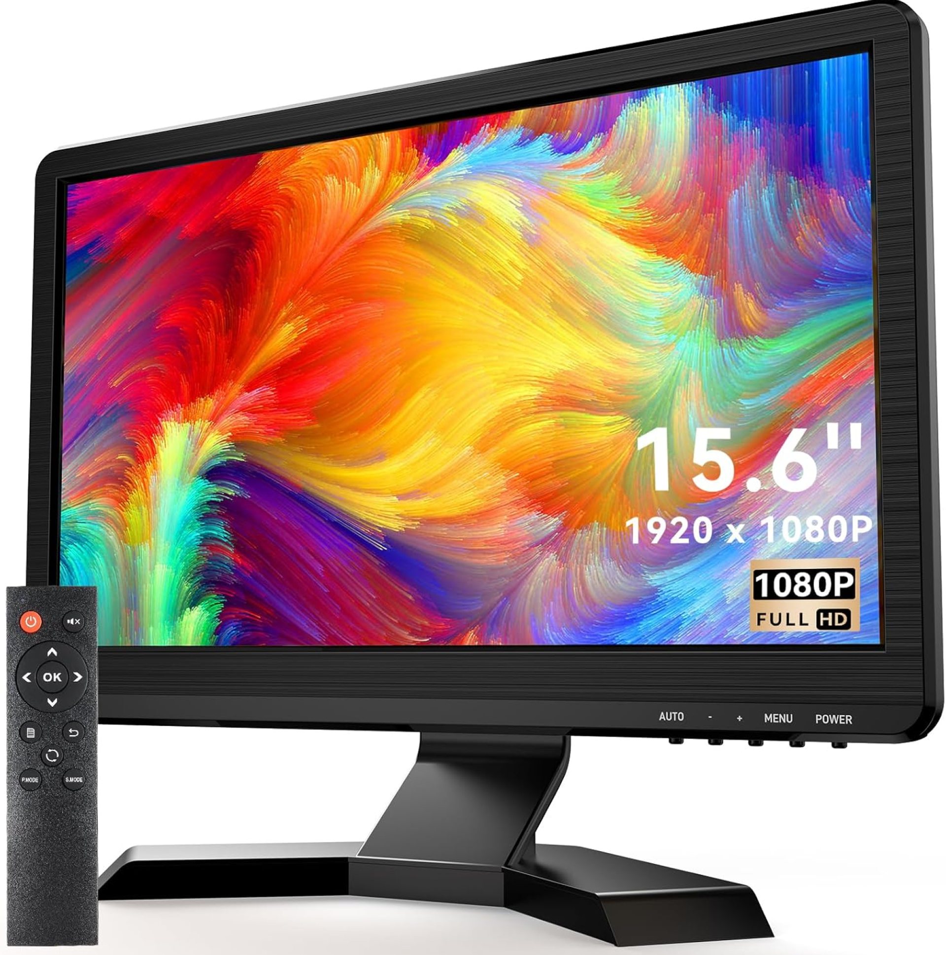 Eyoyo 15.6 inch Small Computer Monitor FHD IPS 1920 x 1080P VGA Screen LCD Display for PC/Computer/Gaming/Security CCTV Monitor with HDMI/VGA/AV/BNC/USB Input, Built-in Speakers and Remote. Eyoyo 15.6 inch Small Computer Monitor FHD IPS 1920 x 1080P VGA Screen LCD Display for PC/Computer/Gaming/Security CCTV Monitor with HDMI/VGA/AV/BNC/USB Input, Built-in Speakers and Remote.